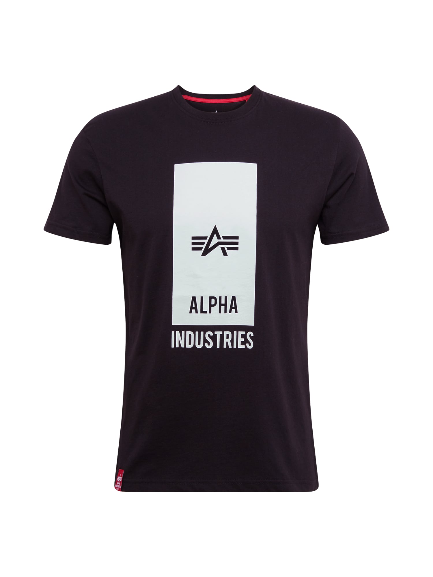 ALPHA INDUSTRIES Majica  siva / črna / bela