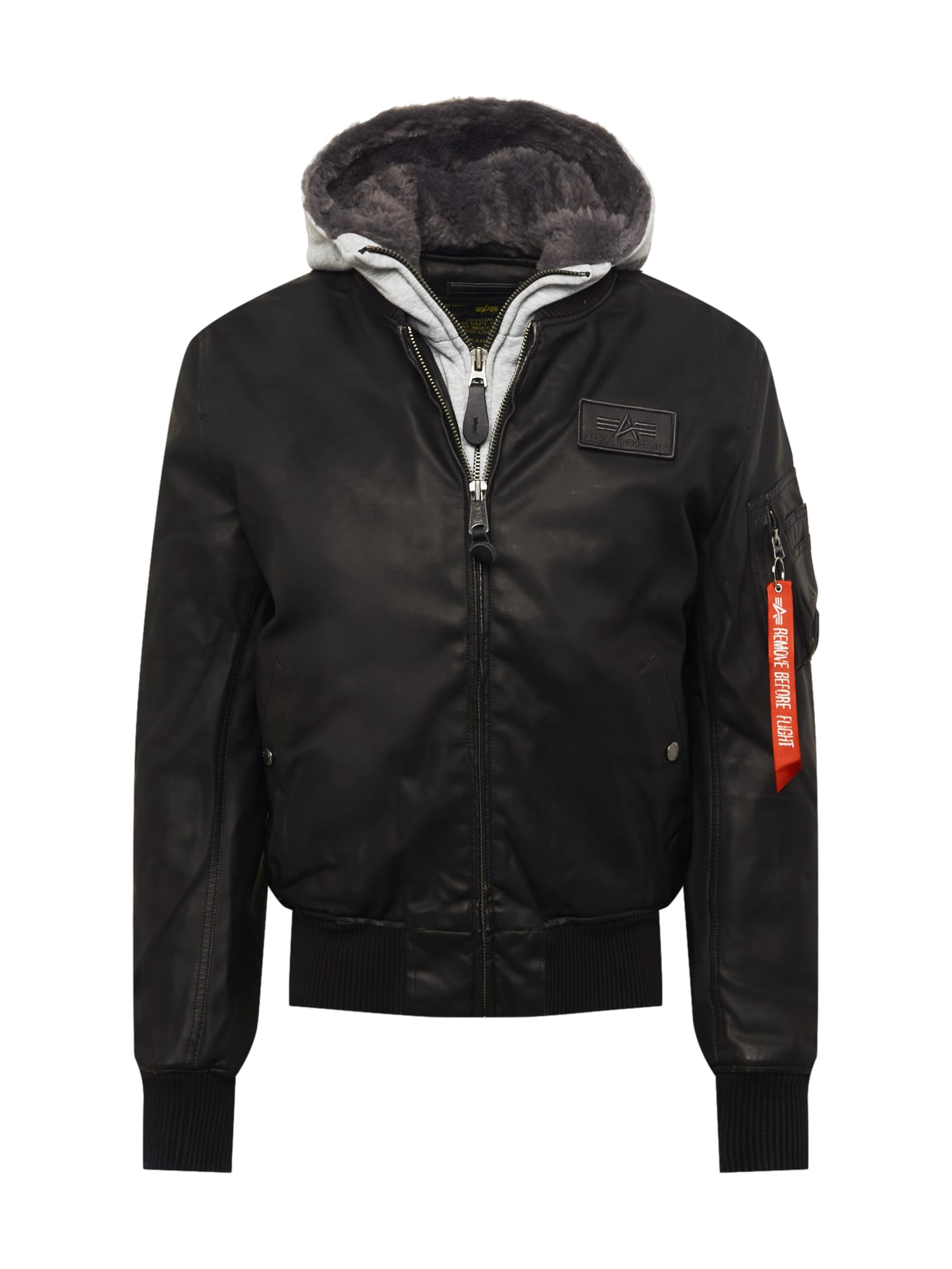 ALPHA INDUSTRIES Prehodna jakna  črna