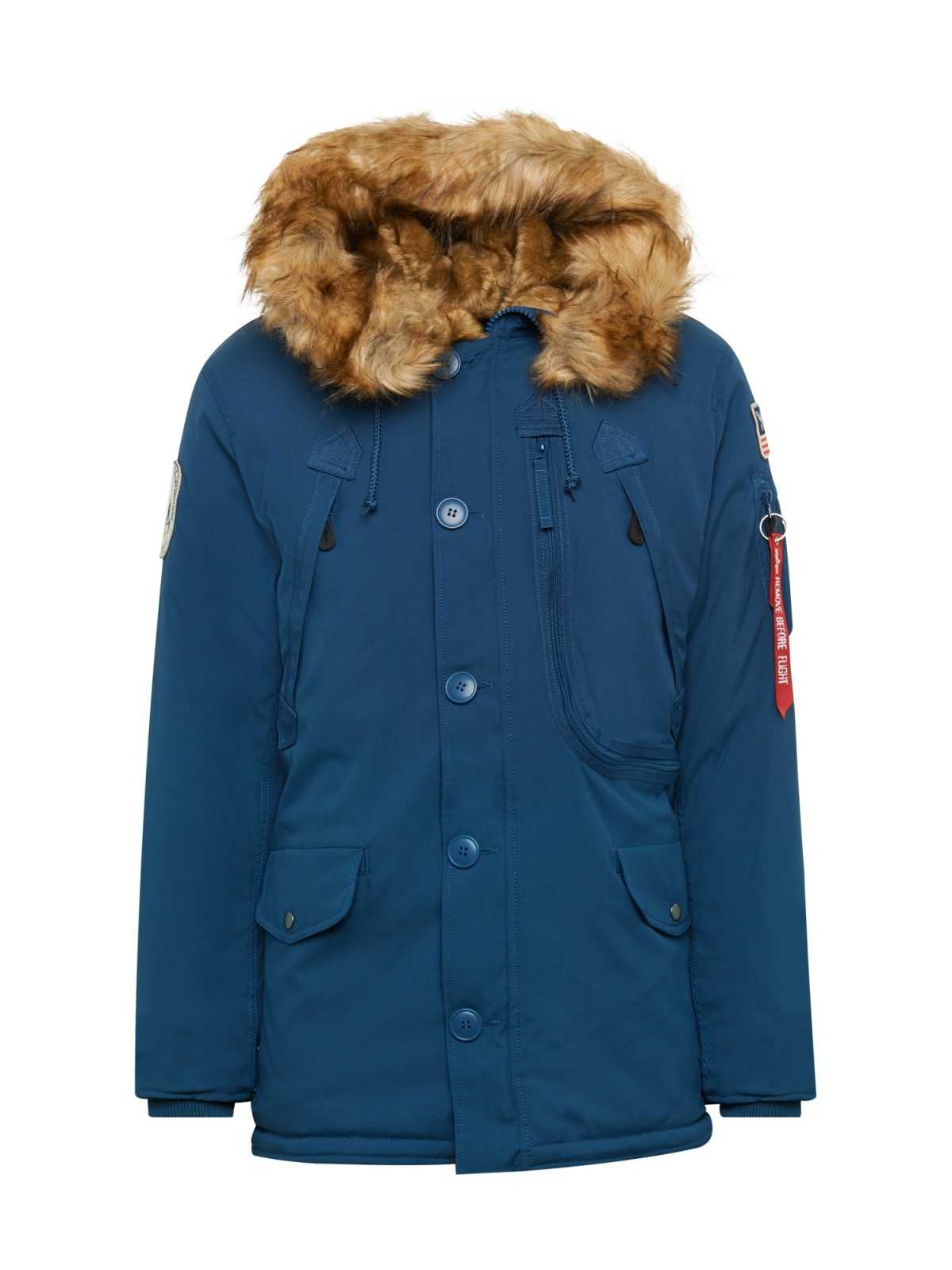 ALPHA INDUSTRIES Zimska jakna 'Polar'  temno modra