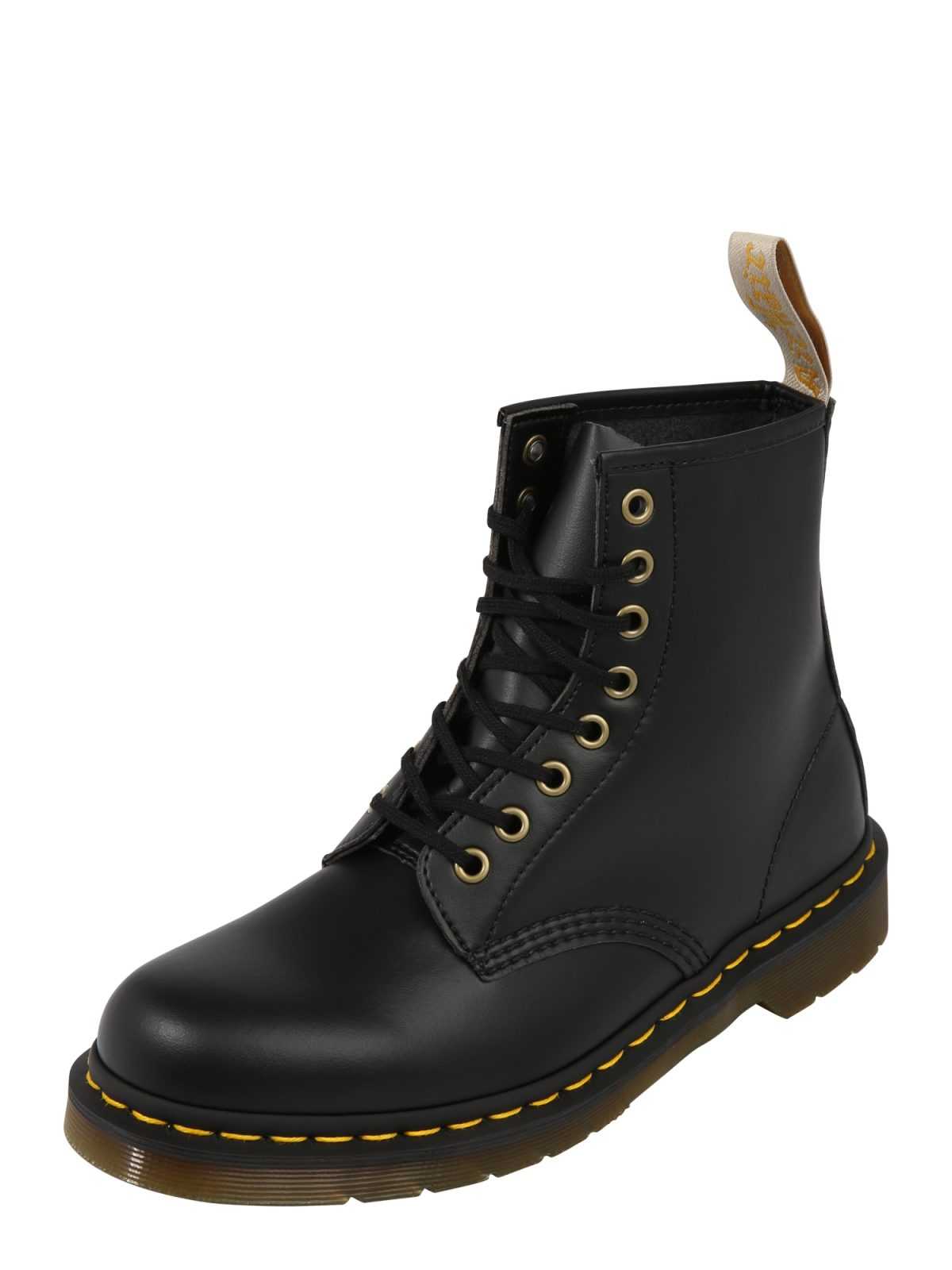 Dr. Martens Gležnarji z vezalkami 'Vegan'  rumena / črna