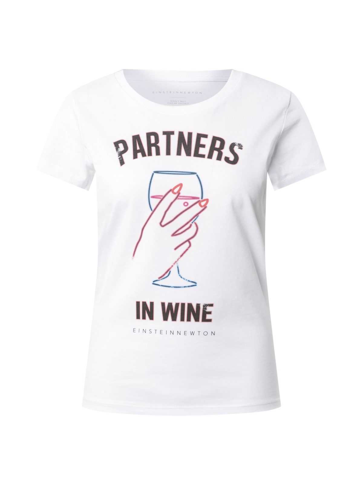 EINSTEIN & NEWTON Majica 'Partners'  modra / rdeča / črna / bela