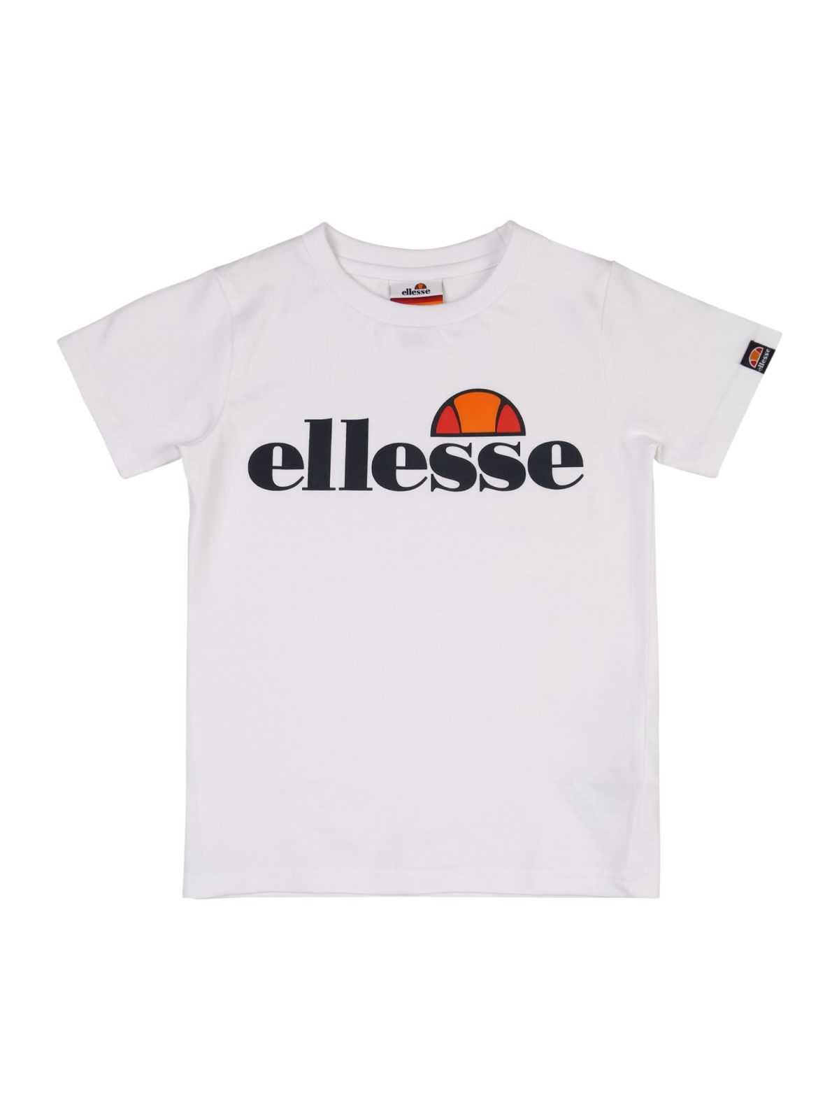 ELLESSE Majica 'Jena'  mandarina / grenada / črna / bela