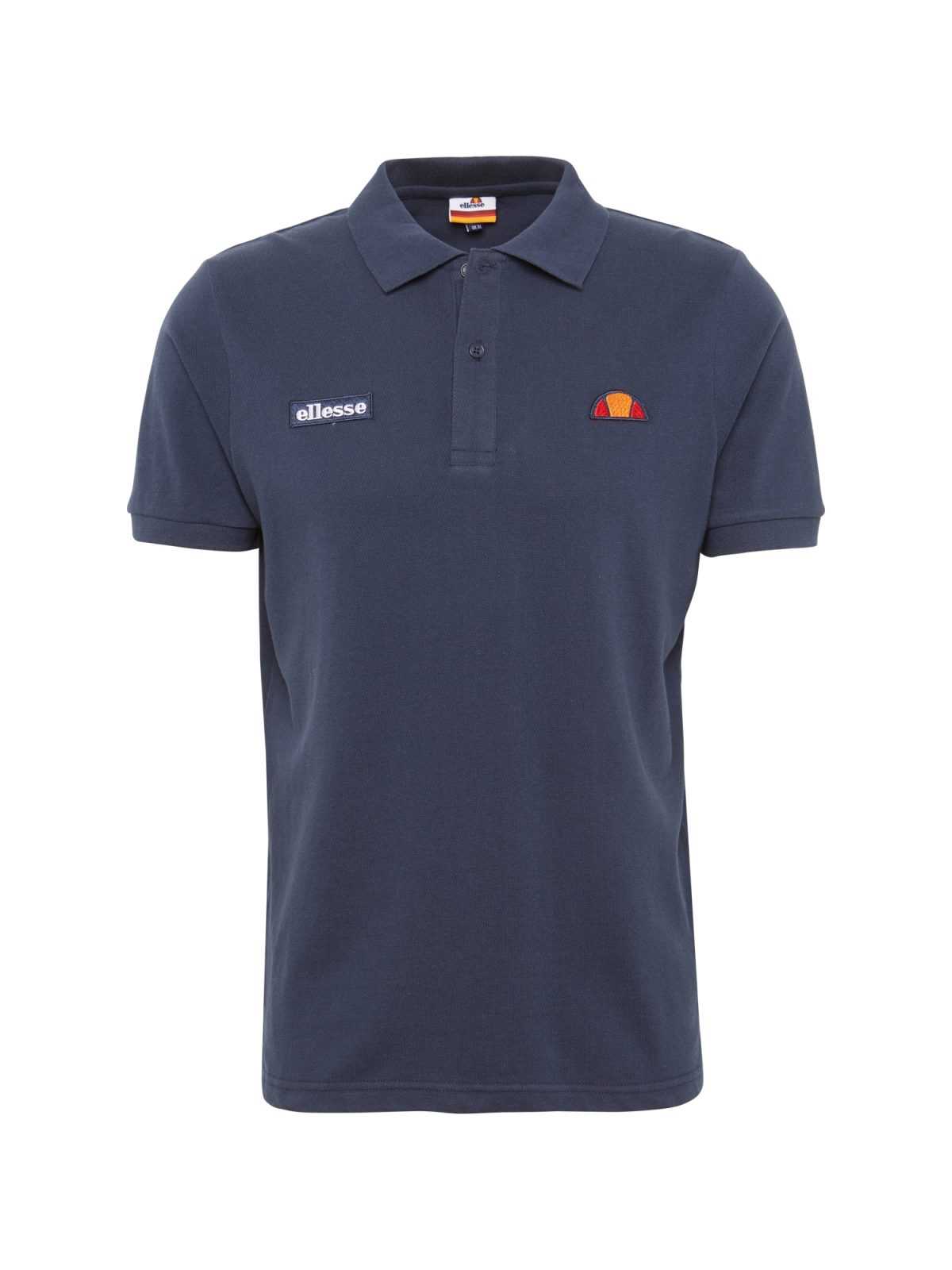 ELLESSE Majica 'Montura'  temno modra / oranžna / rdeča / bela