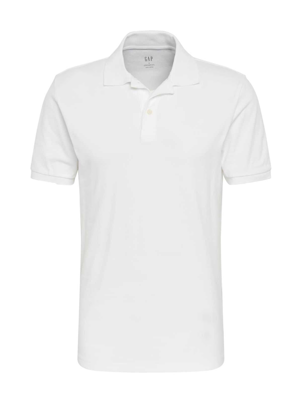 GAP Majica 'V-SOLID PIQUE POLO'  bela