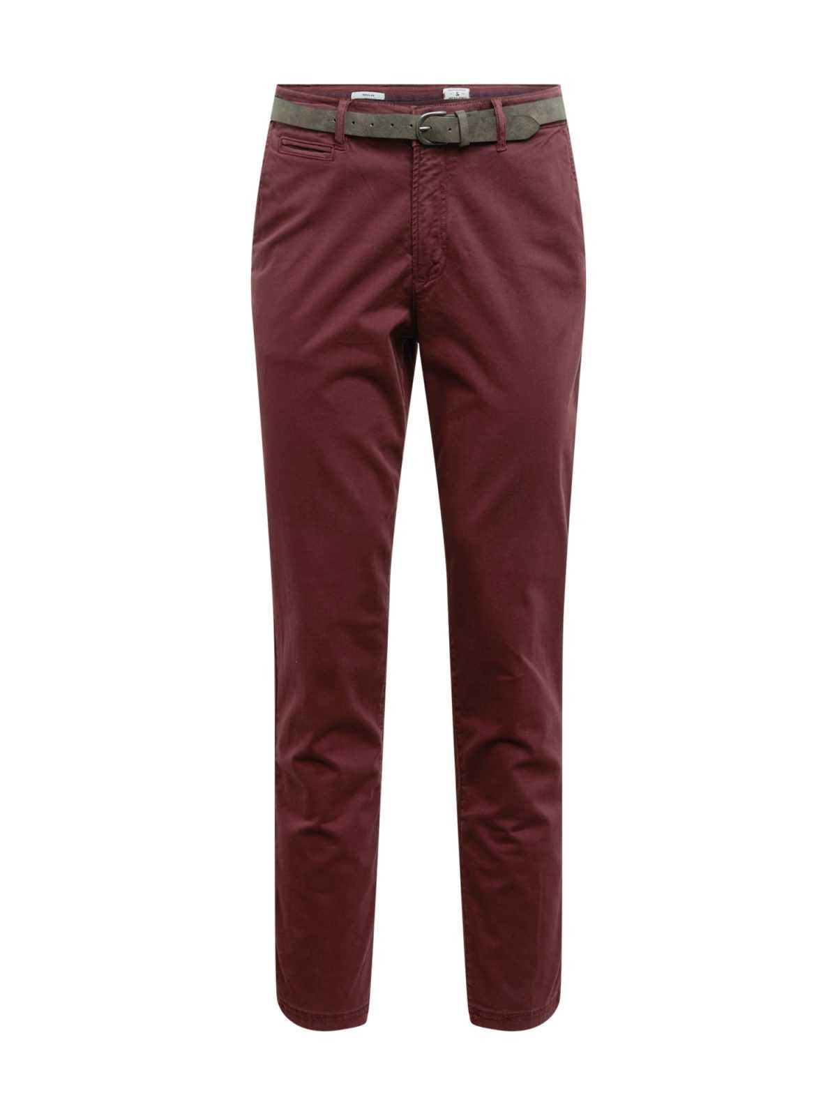 JACK & JONES Chino hlače 'ROY JAMES'  bordo