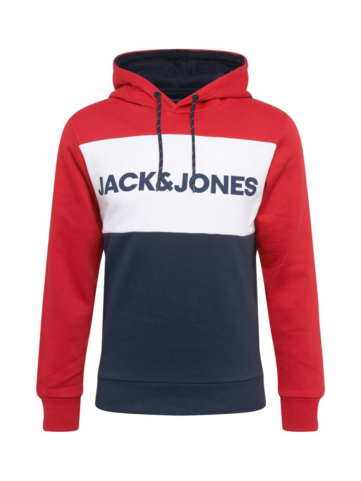 JACK & JONES Majica  nočno modra / rdeča / bela