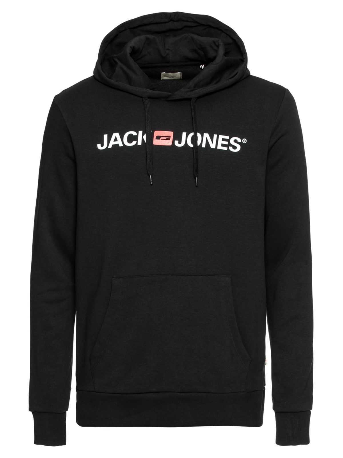 JACK & JONES Majica  oranžna / črna / bela