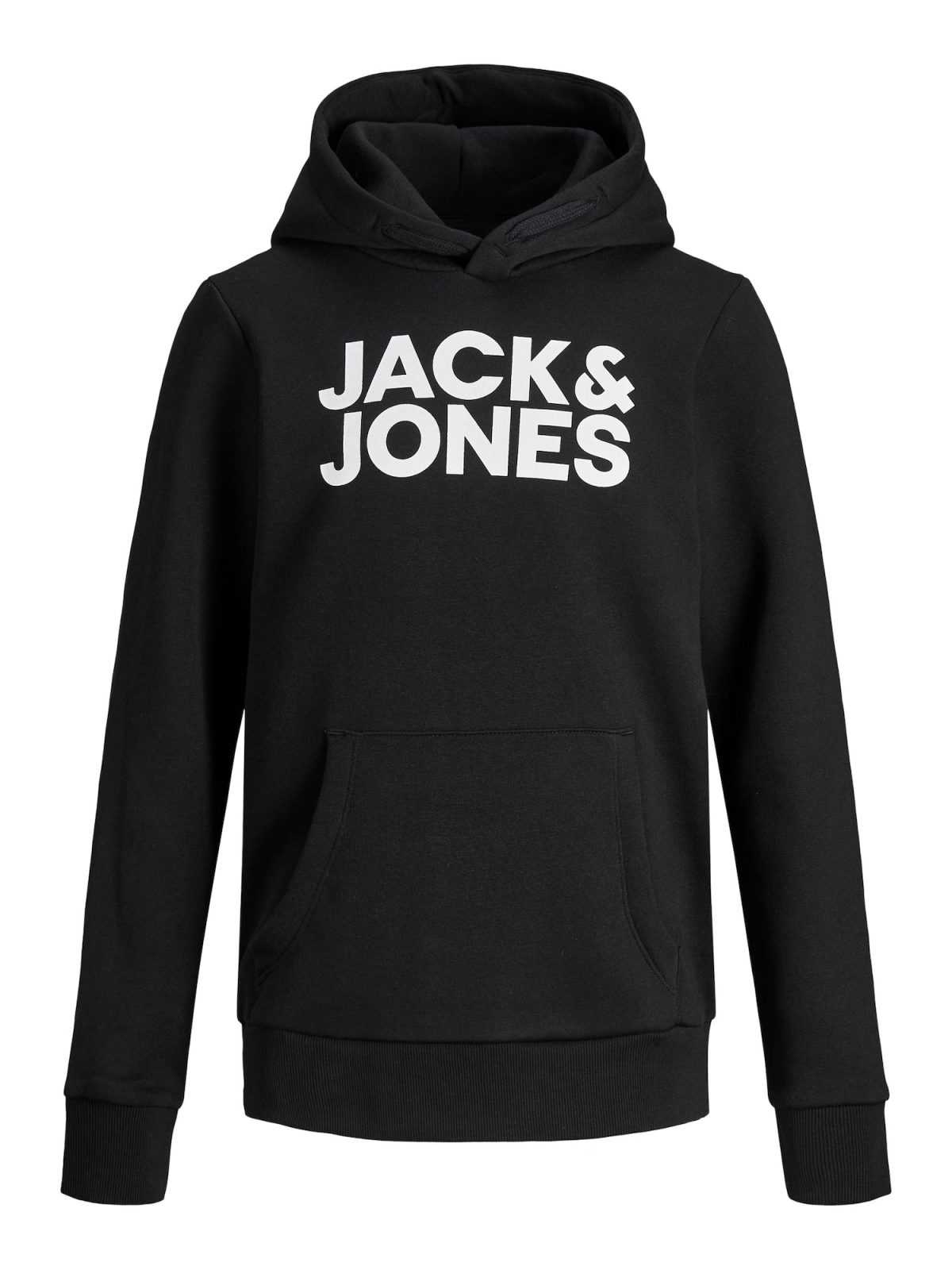 Jack & Jones Junior Majica  črna / bela