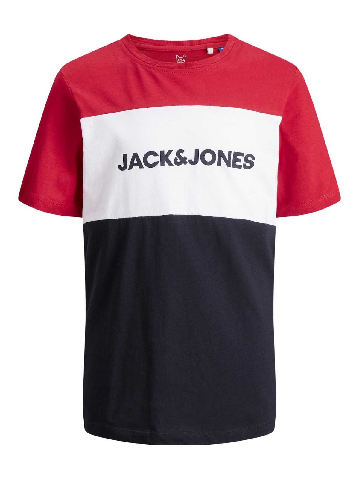 Jack & Jones Junior Majica  mornarska / rdeča / bela