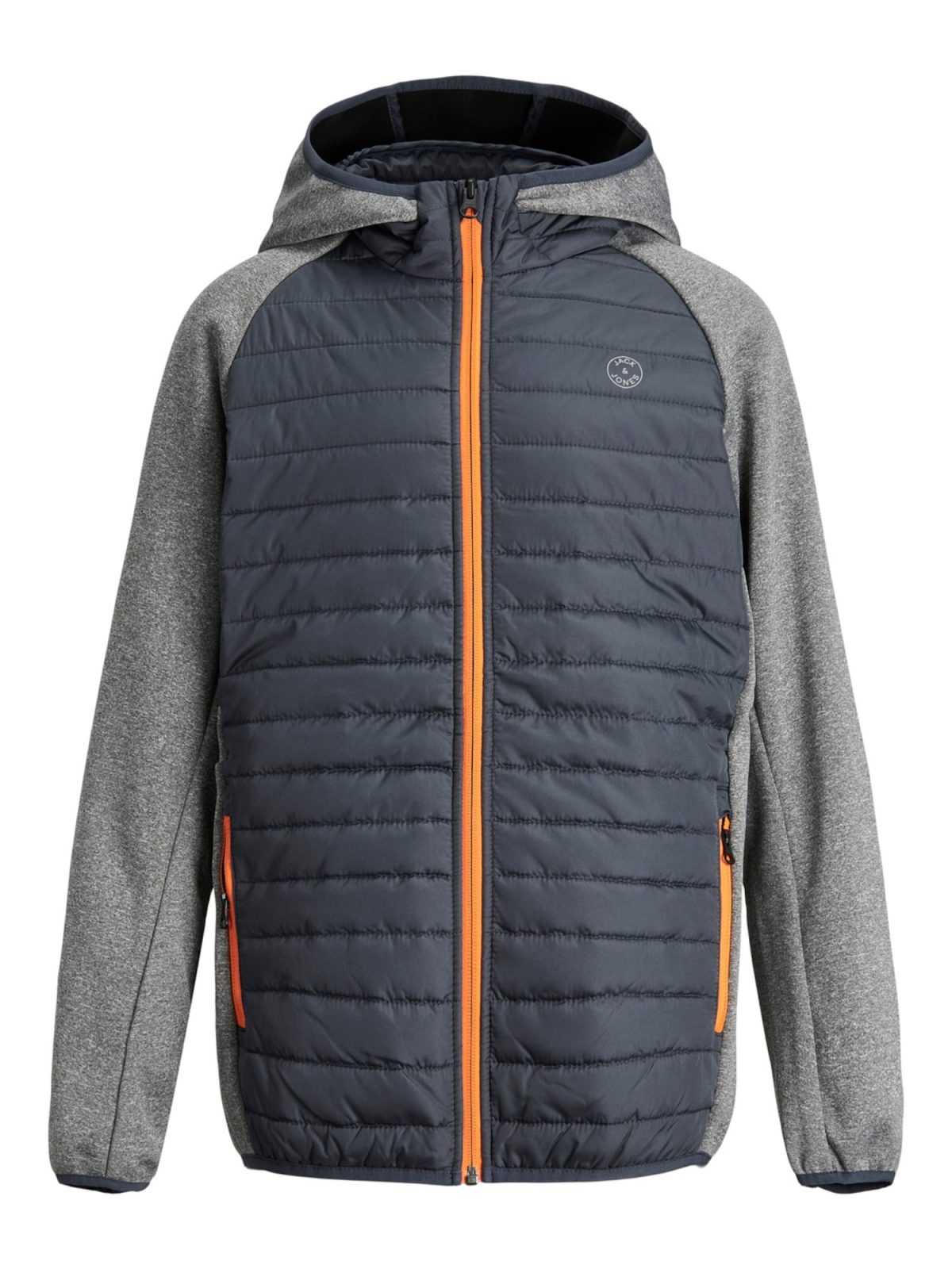 Jack & Jones Junior Prehodna jakna  temno modra / progasto modra / svetlo oranžna