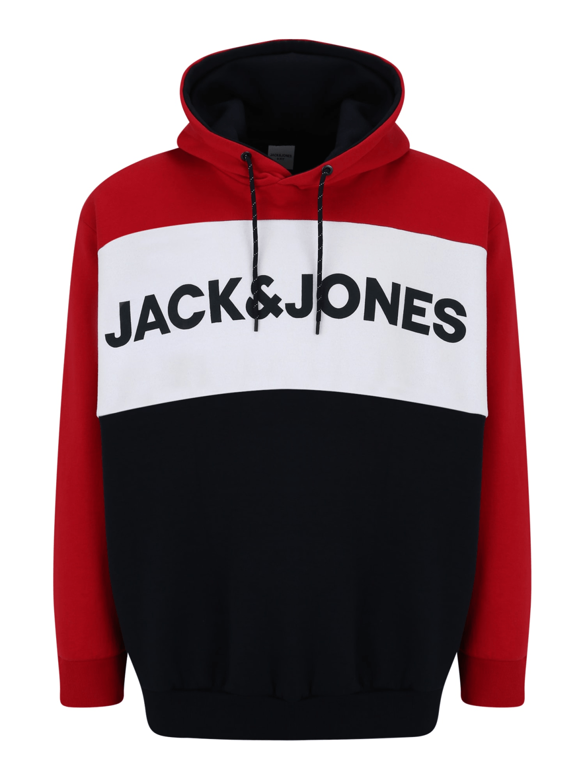 Jack & Jones Plus Majica  modra / rdeča / bela