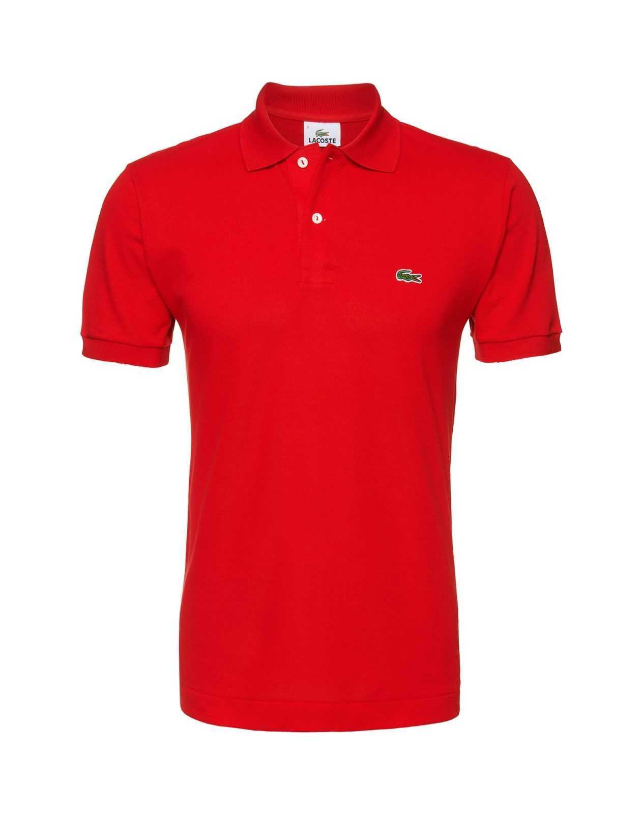 LACOSTE Majica  travnato zelena / rdeča / bela