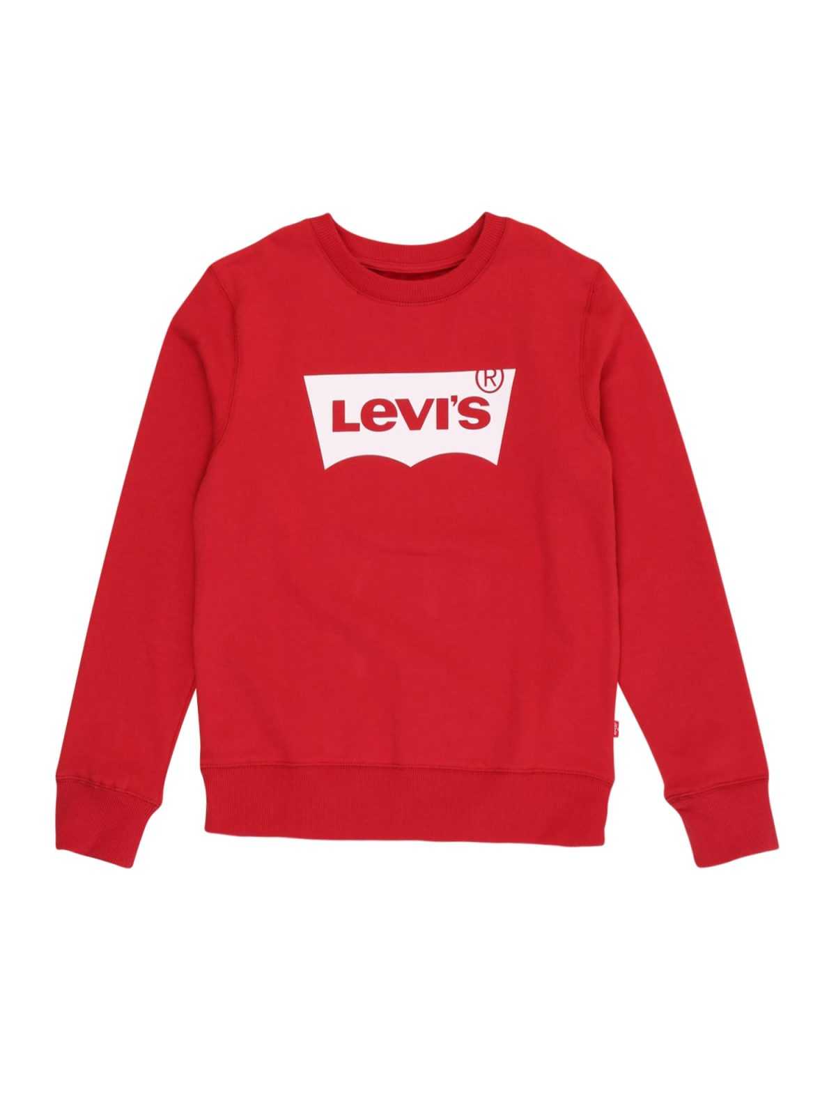 LEVI'S Majica 'Batwing Crewneck'  rdeča / bela