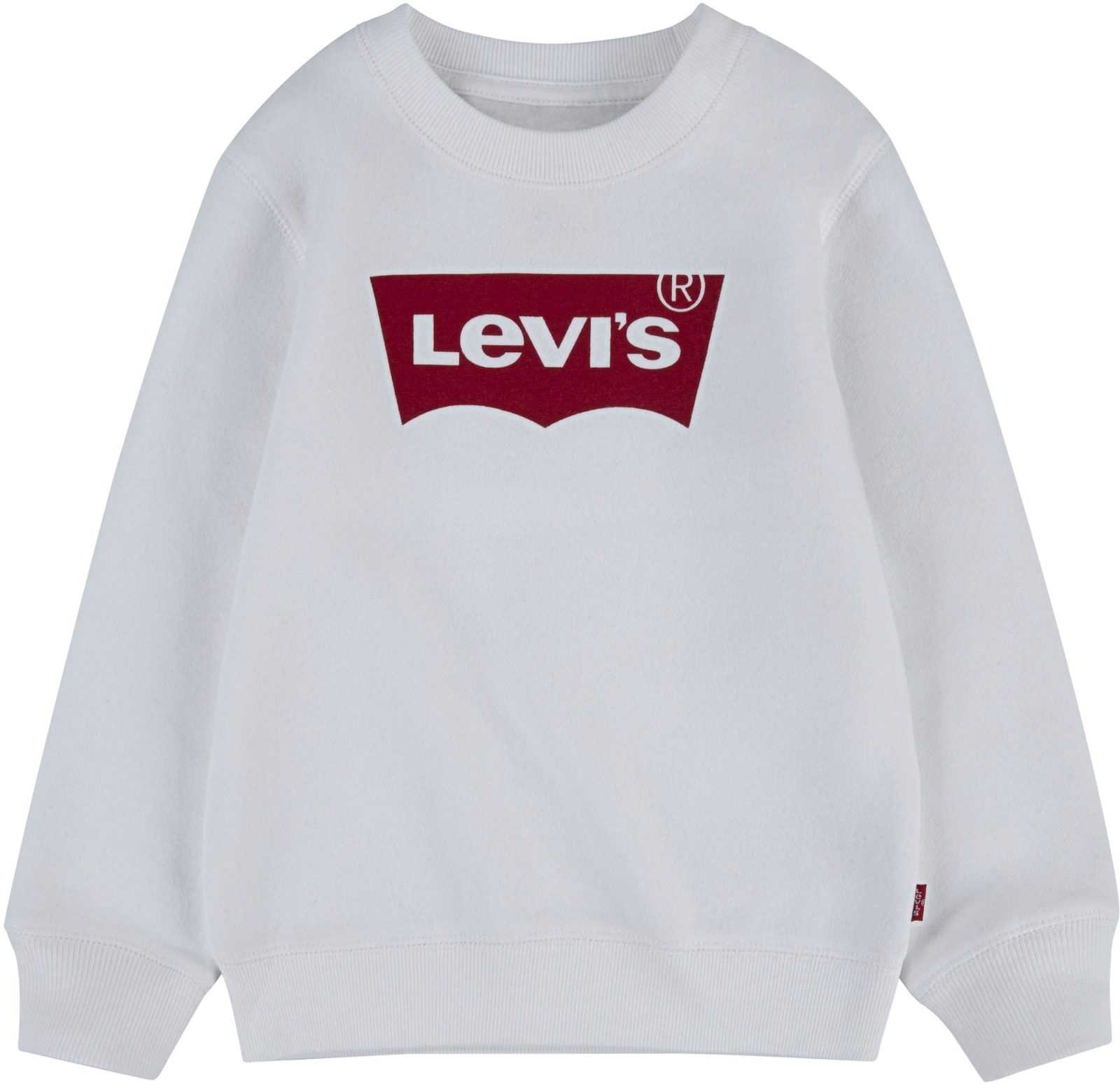 LEVI'S Majica 'Batwing Crewneck'  temno rdeča / bela