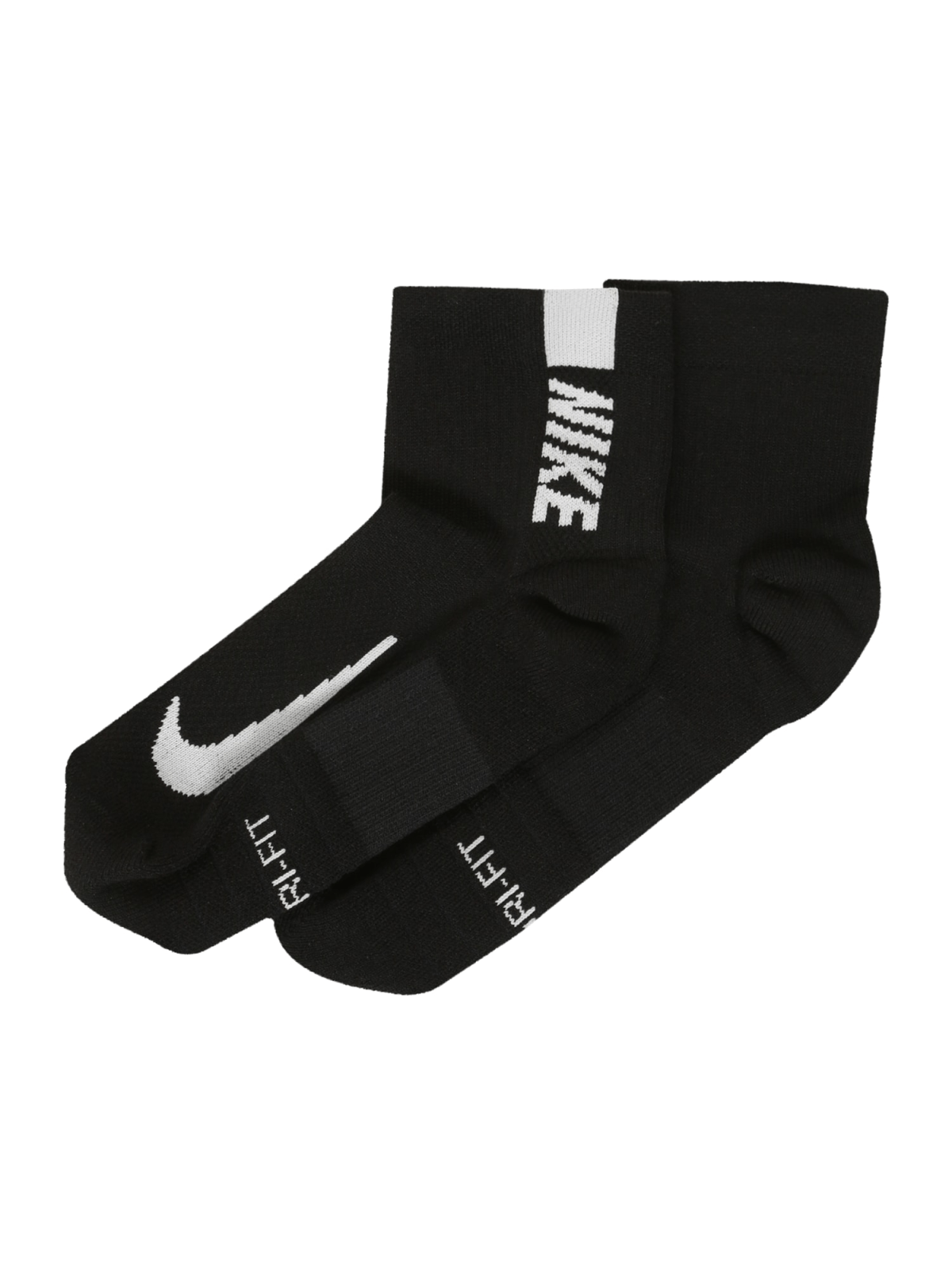 NIKE Športne nogavice 'Multiplier'  črna / bela