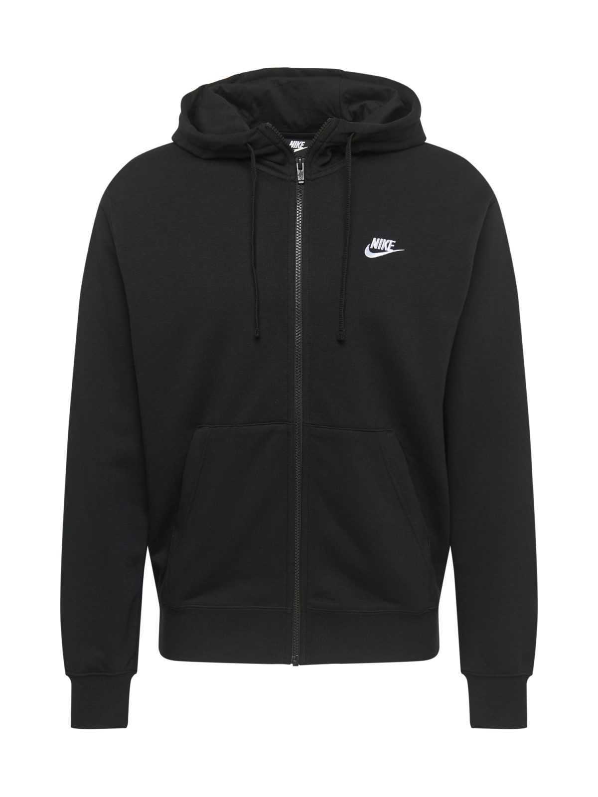 Nike Sportswear Jopa na zadrgo  črna / bela