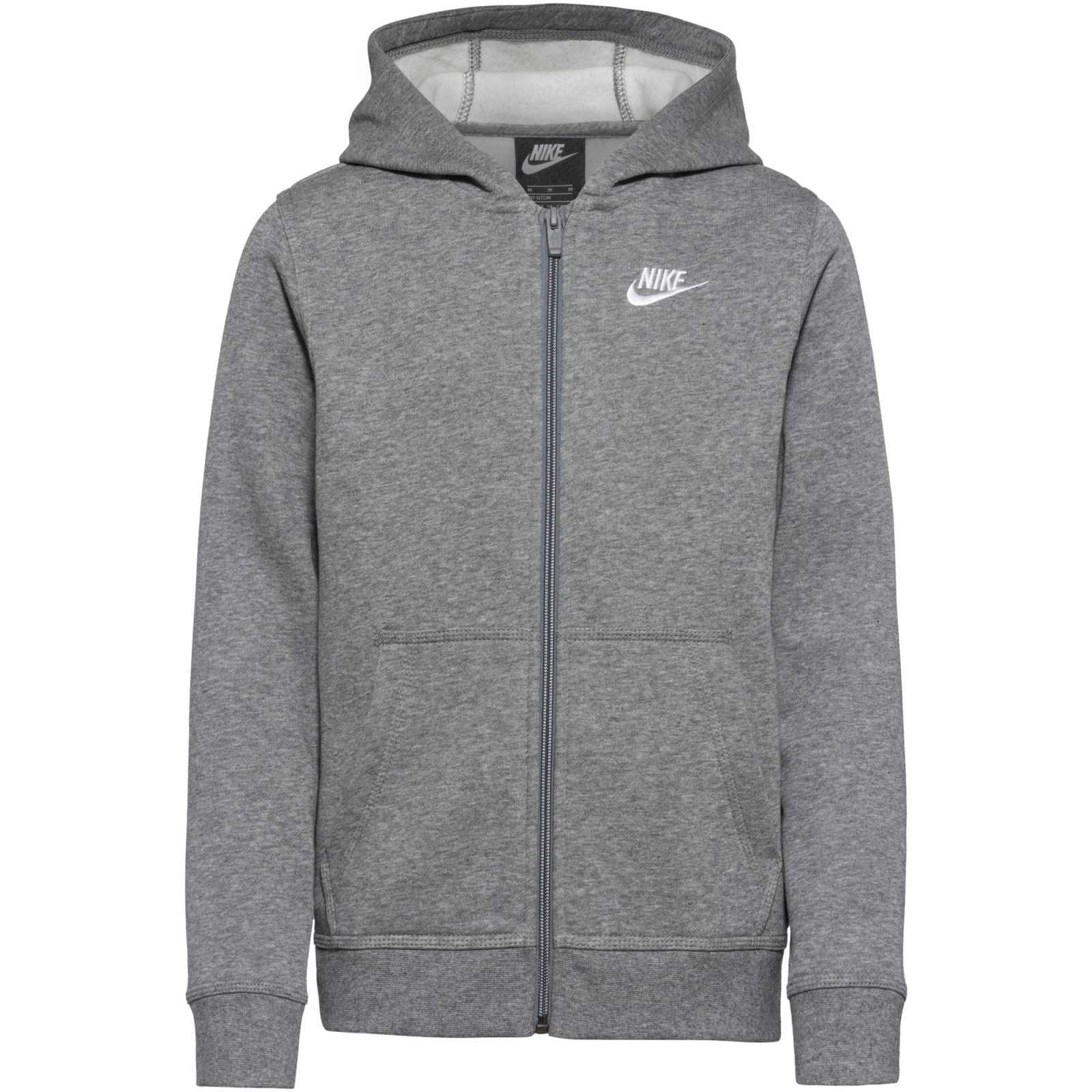 Nike Sportswear Jopa na zadrgo  pegasto siva / bela