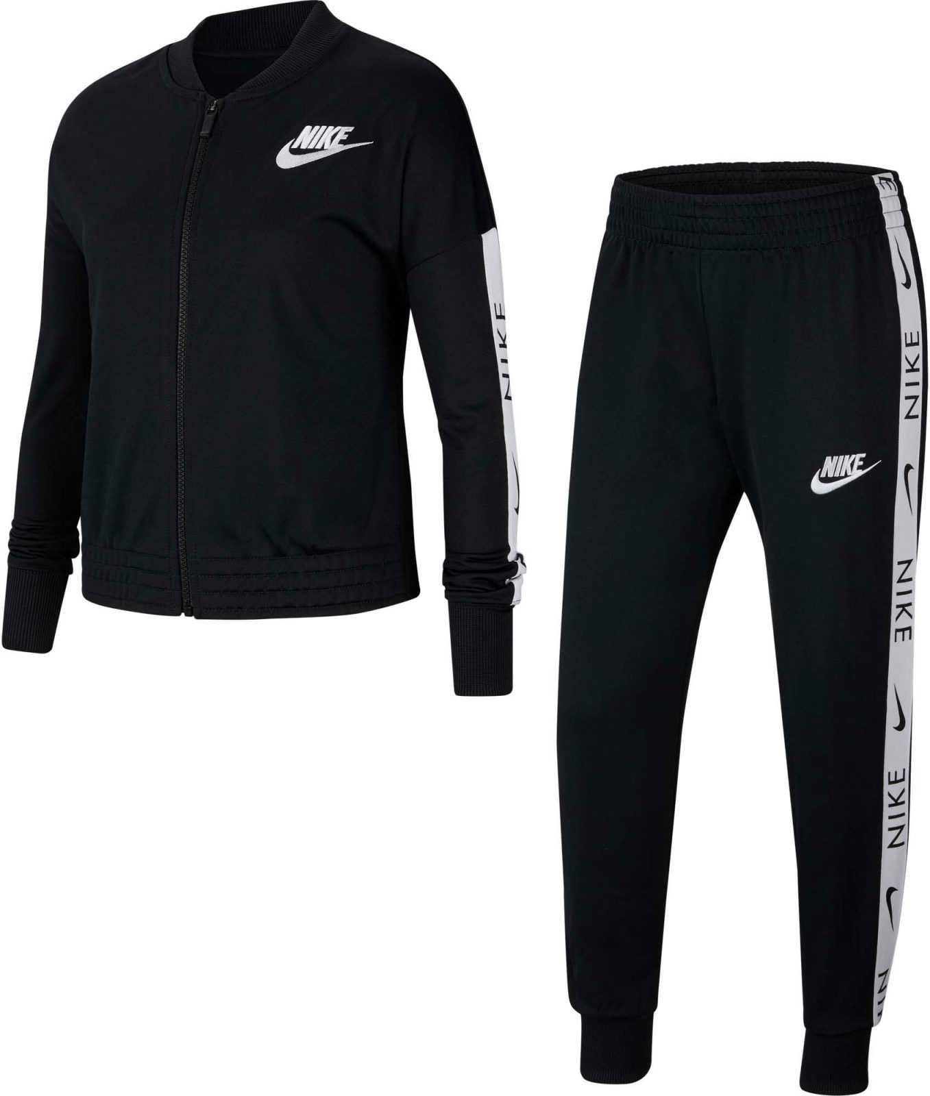 Nike Sportswear Komplet  črna / bela