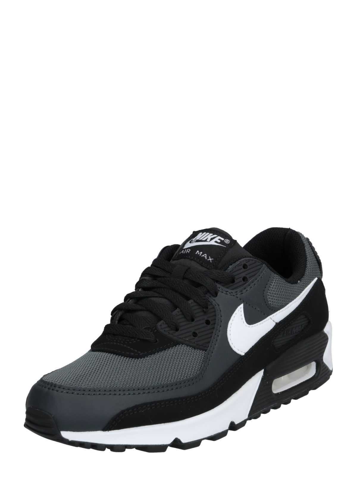 Nike Sportswear Nizke superge 'Air Max 90'  siva / črna / bela