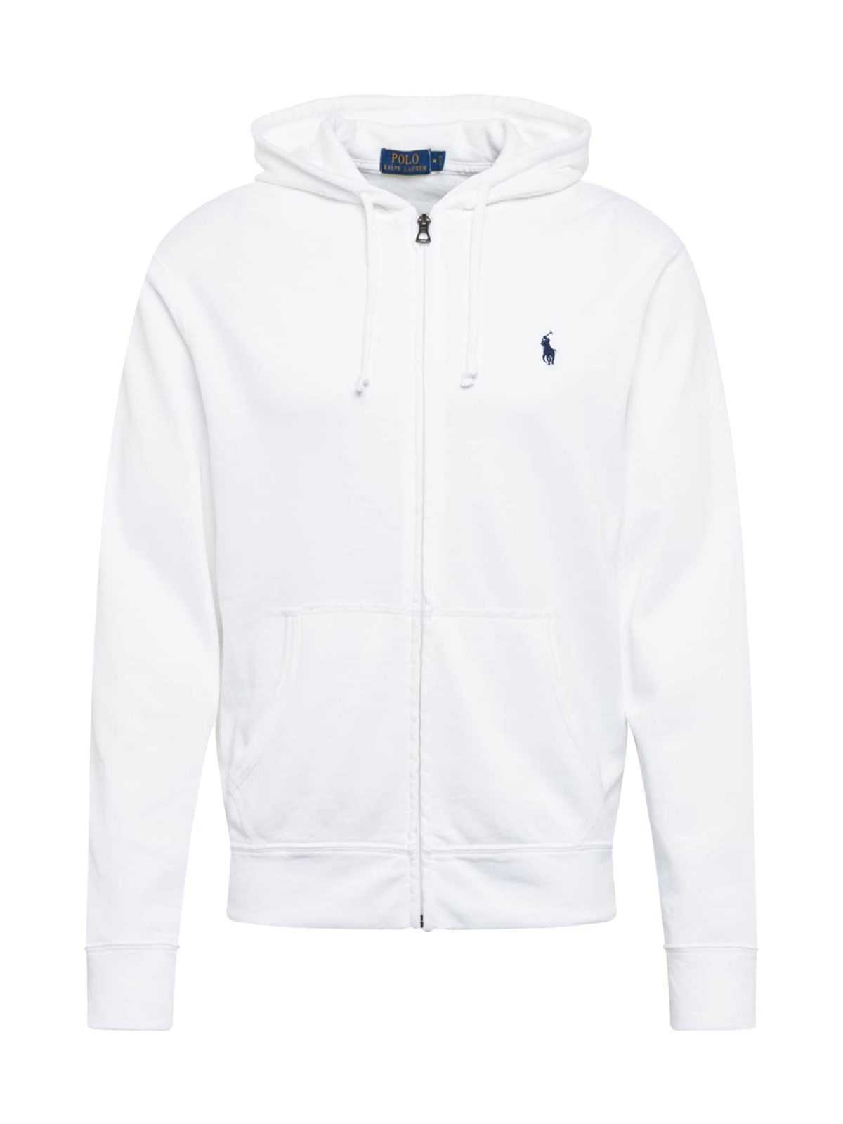 Polo Ralph Lauren Jopa na zadrgo 'LSFZHOODM12-LONG SLEEVE-KNIT'  bela