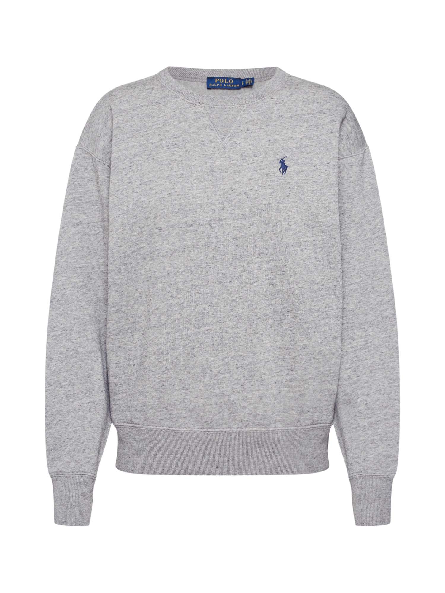 Polo Ralph Lauren Majica 'LS PO-LONG SLEEVE-KNIT'  siva