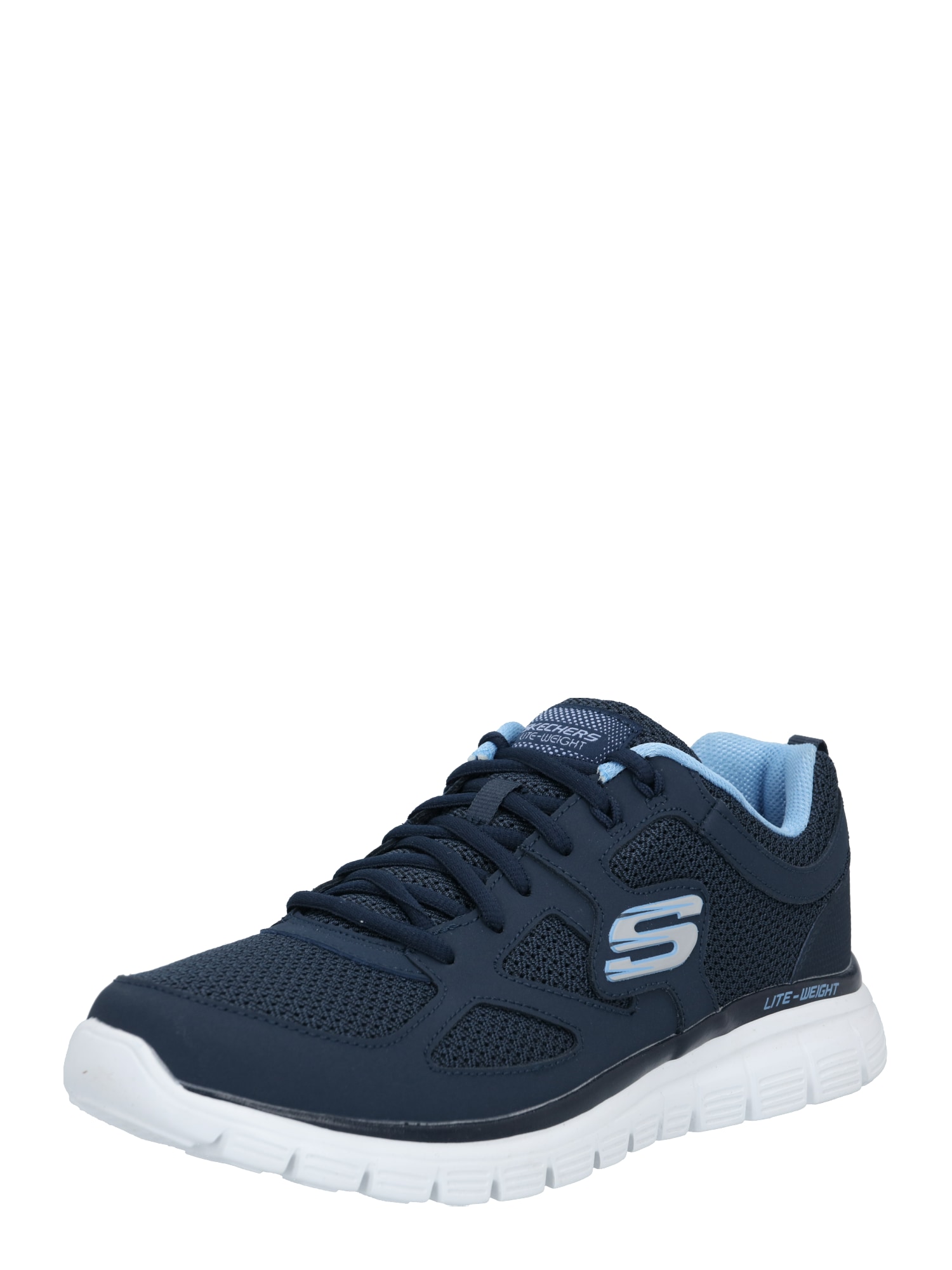 SKECHERS Nizke superge 'Burns Agoura'  mornarska / svetlo modra / bela