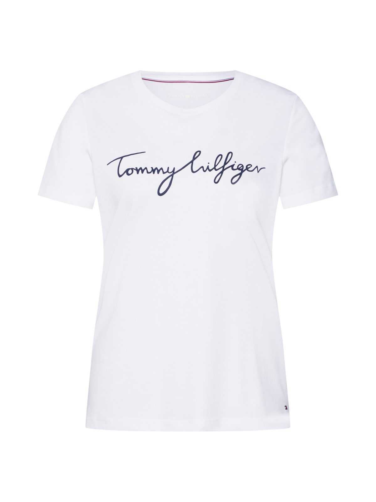 TOMMY HILFIGER Majica 'Heritage'  nočno modra / bela