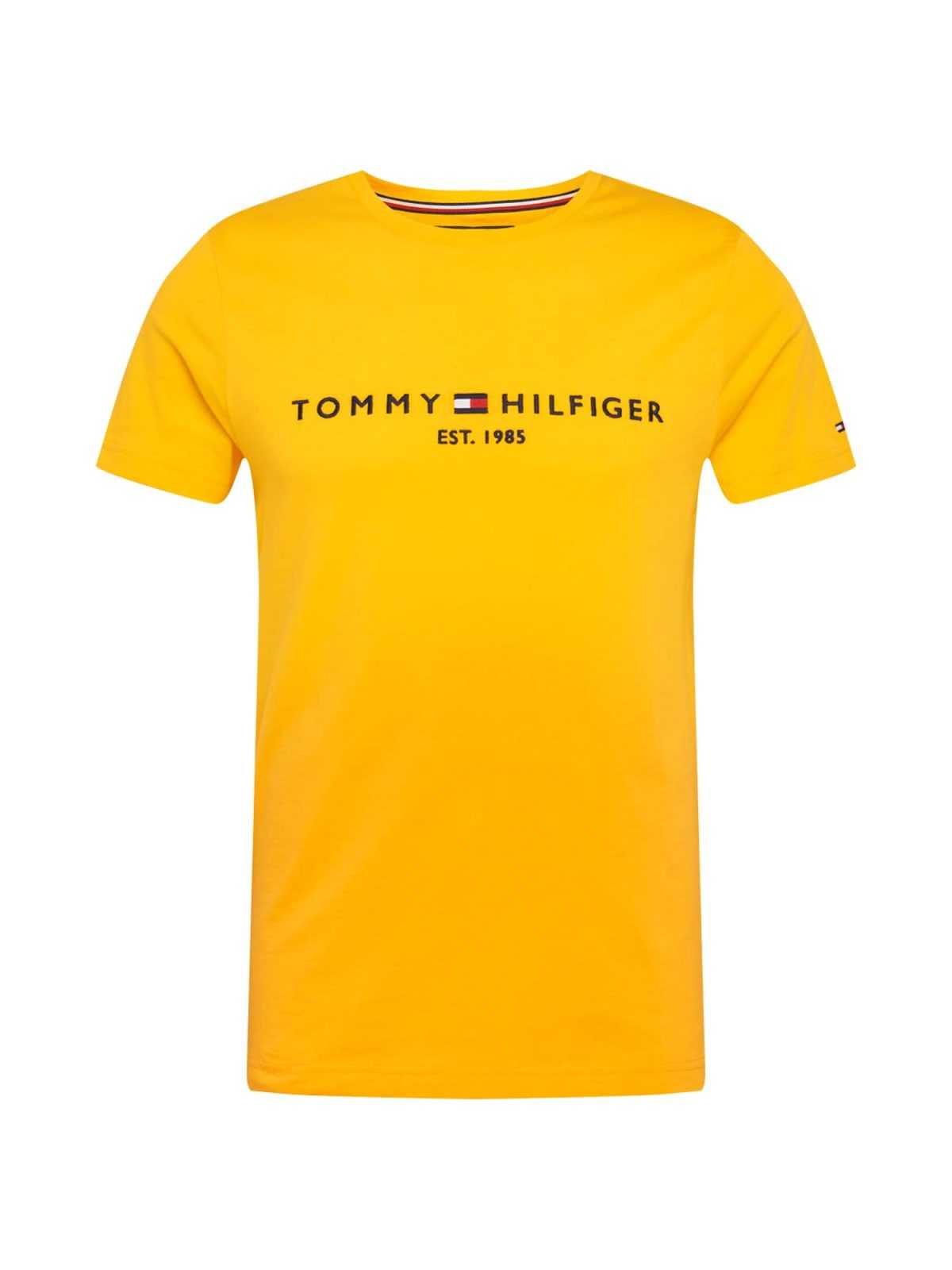 TOMMY HILFIGER Majica  rumena / rdeča / črna / bela