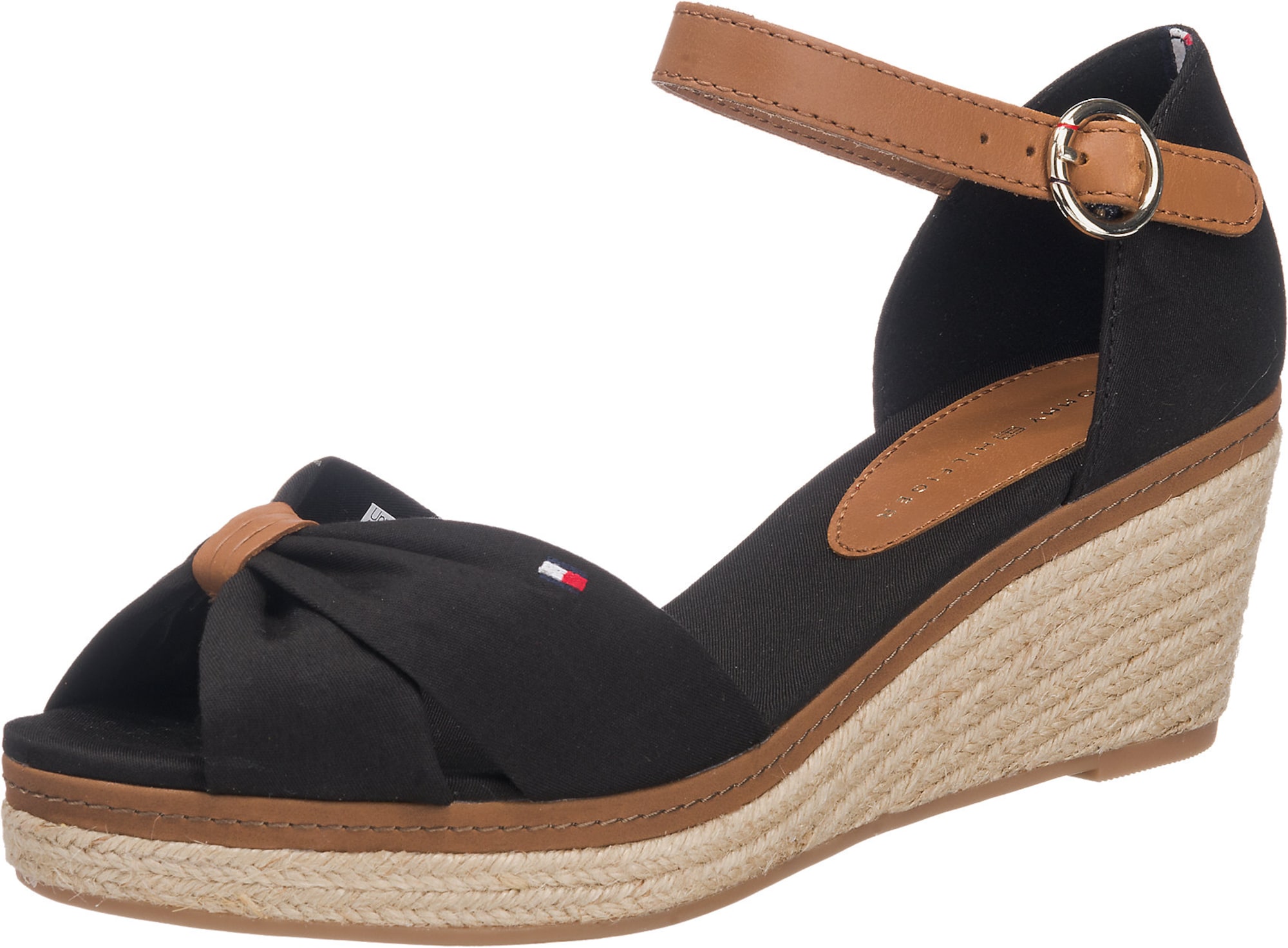 TOMMY HILFIGER Sandali 'Elba'  konjak / črna