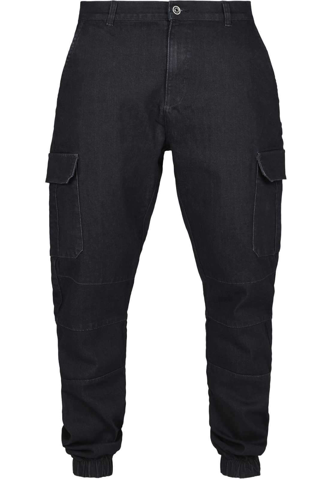 Urban Classics Kargo kavbojke  črn denim