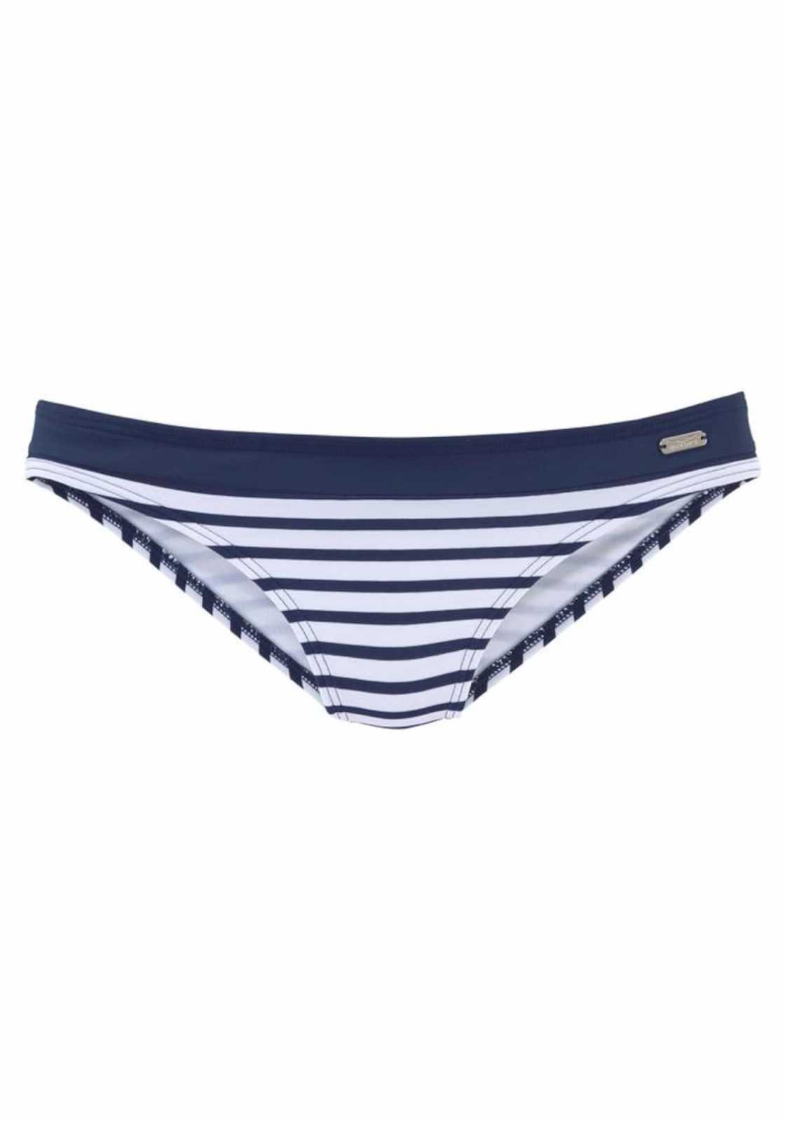 VENICE BEACH Bikini hlačke 'Summer'  mornarska / bela