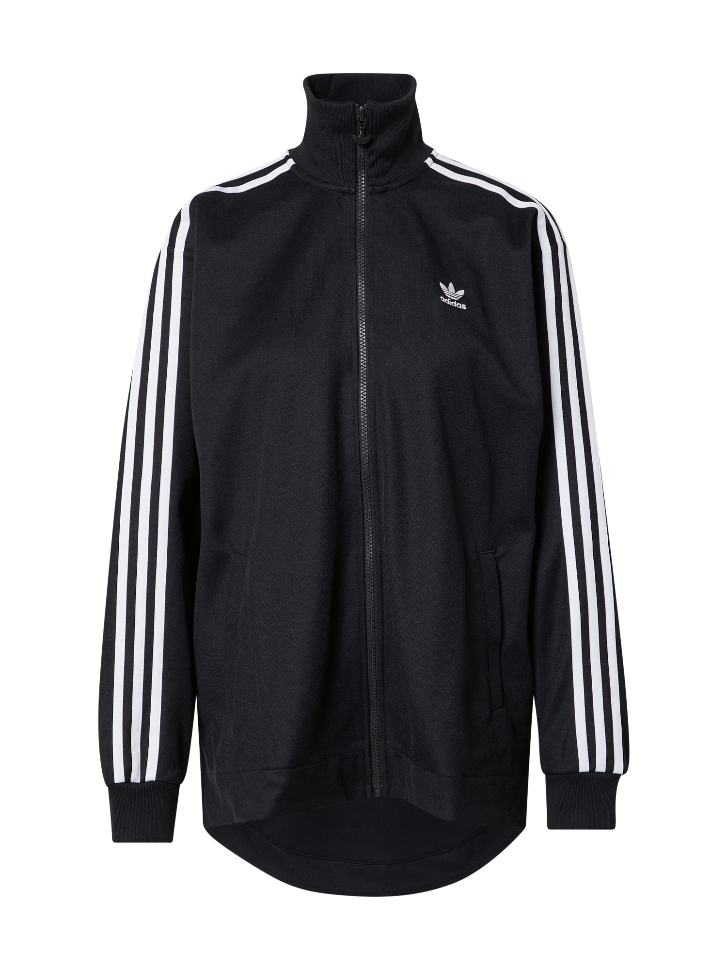 ADIDAS ORIGINALS Jopa na zadrgo  črna / bela