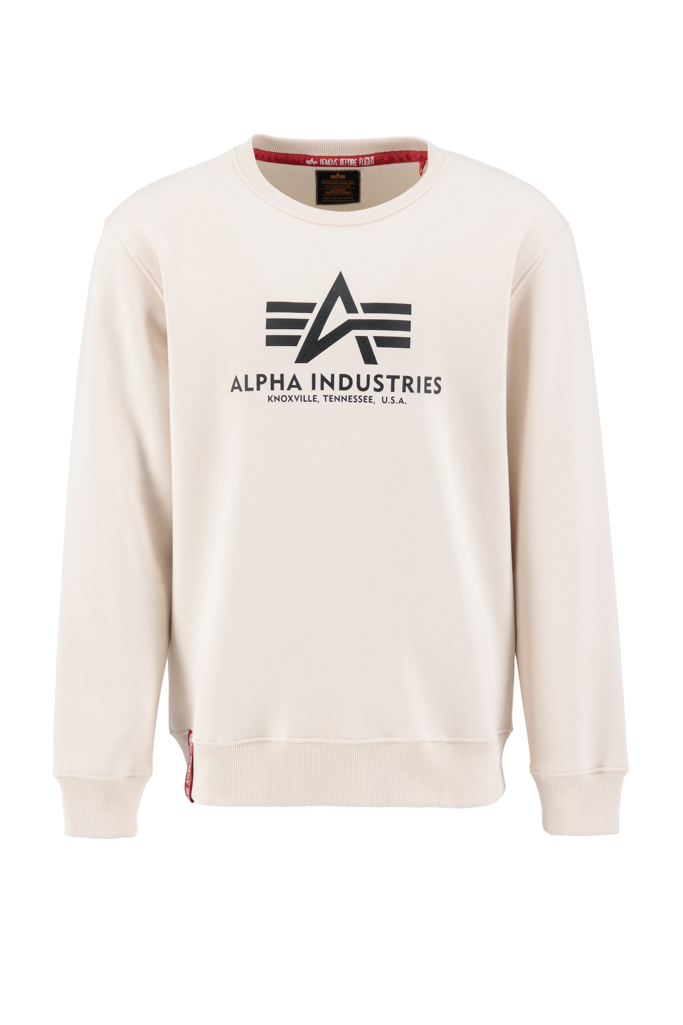 ALPHA INDUSTRIES Majica  bež / črna