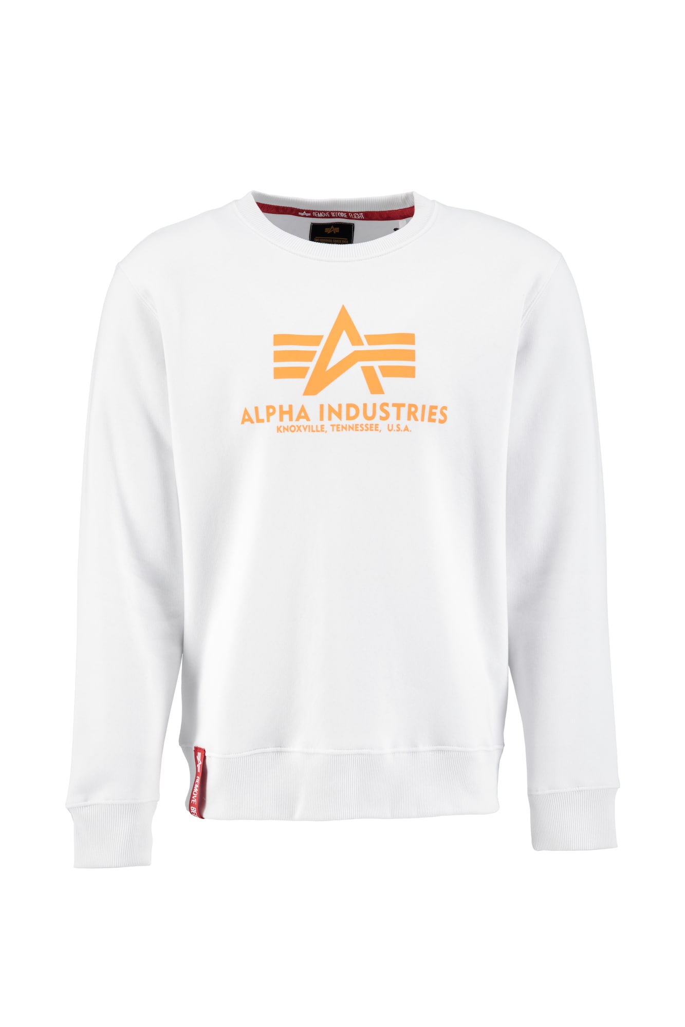 ALPHA INDUSTRIES Majica  oranžna / rdeča / bela