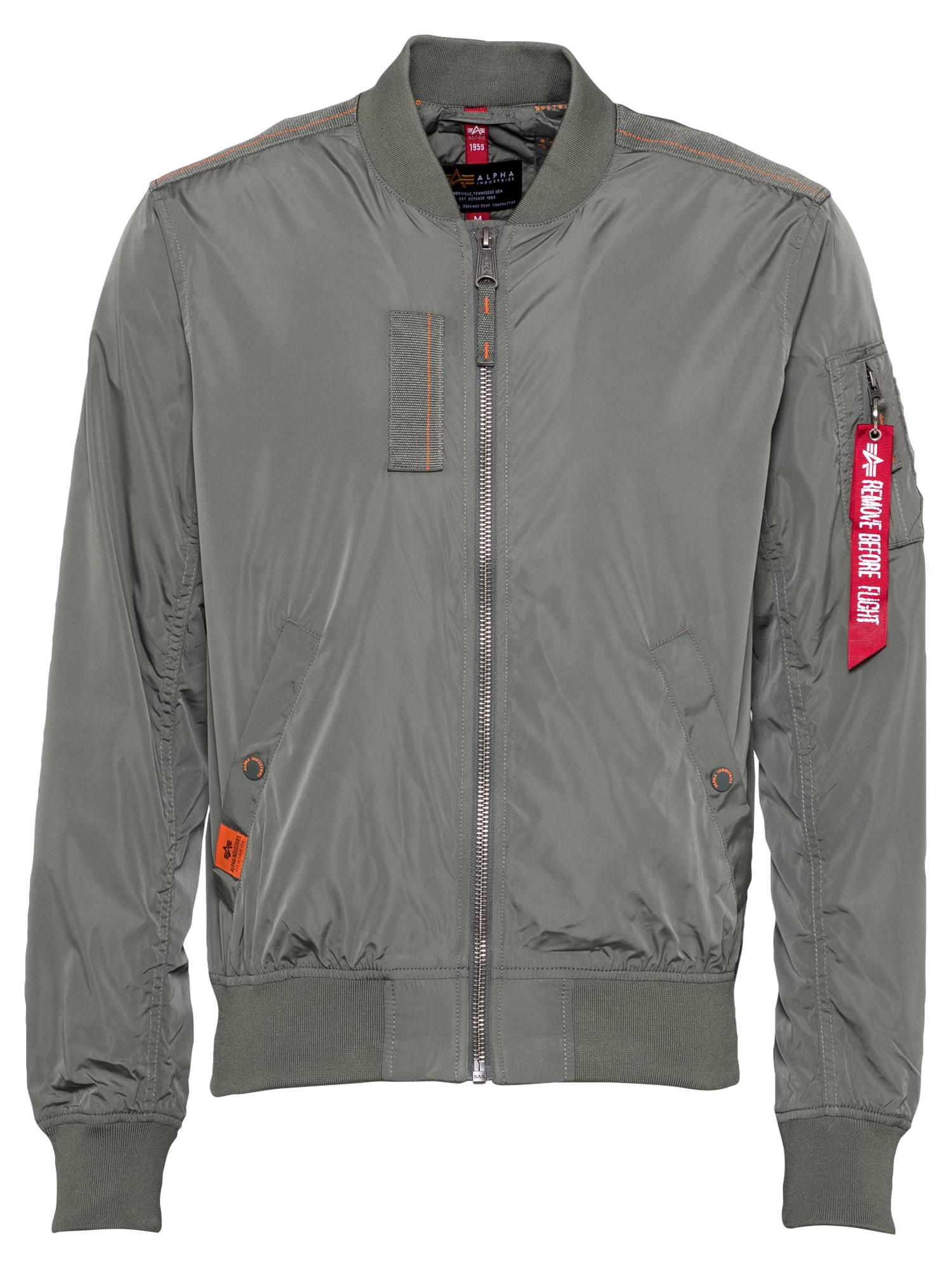 ALPHA INDUSTRIES Prehodna jakna 'MA-1 Parachute'  temno zelena