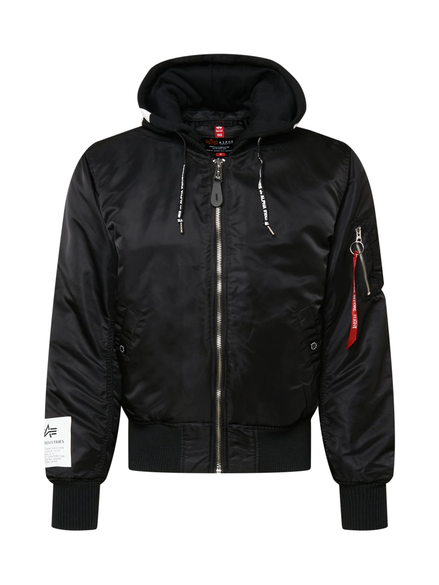 ALPHA INDUSTRIES Prehodna jakna  črna