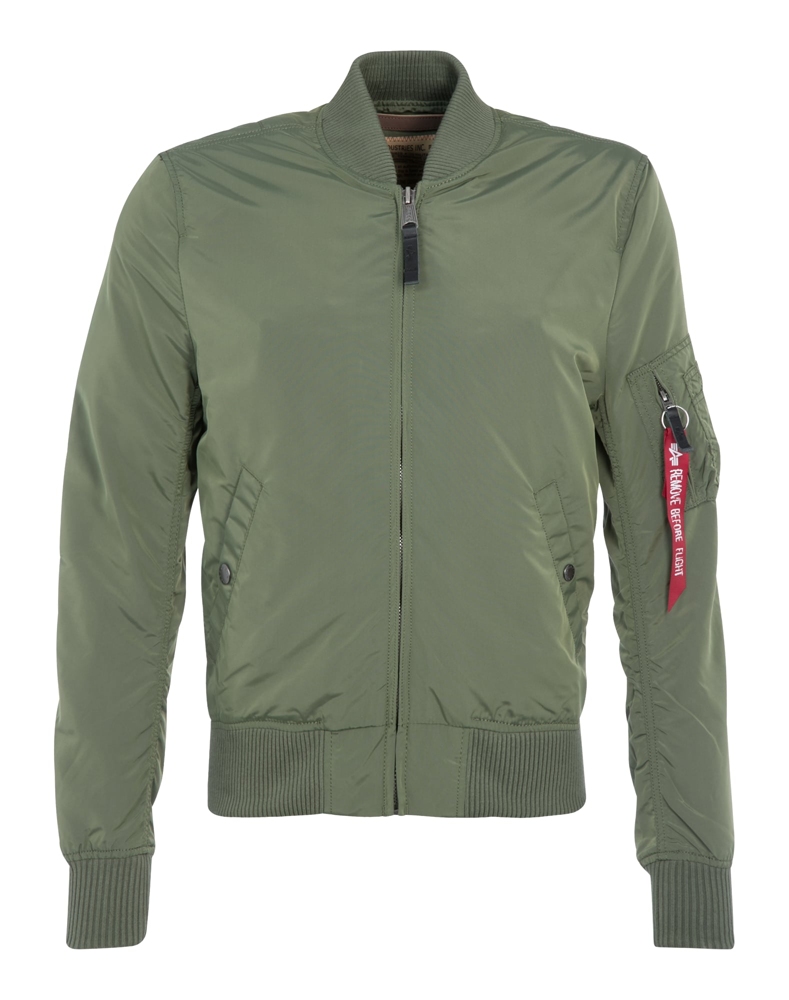 ALPHA INDUSTRIES Prehodna jakna  kaki / rdeča / bela