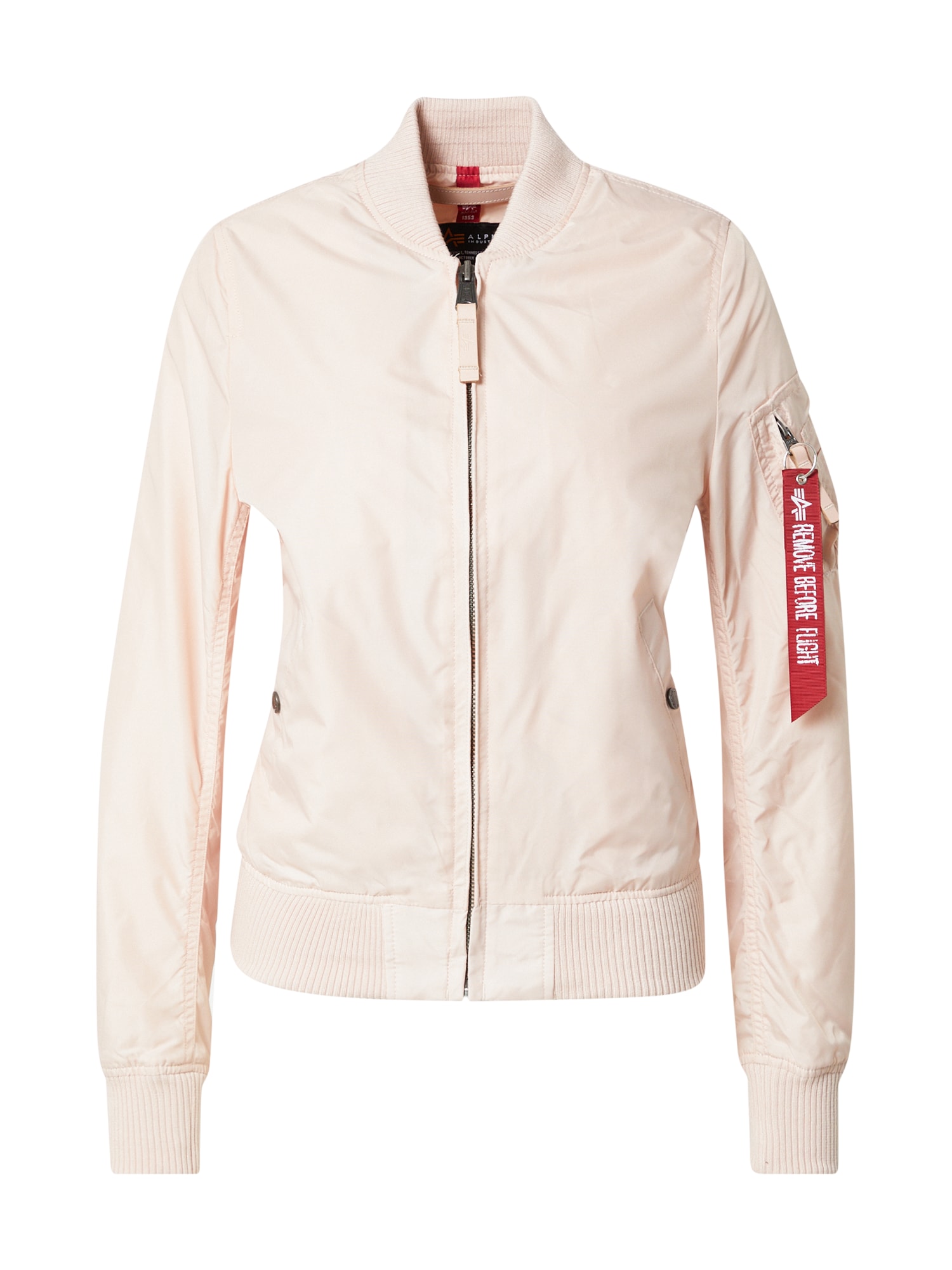 ALPHA INDUSTRIES Prehodna jakna  marelica / rdeča / bela