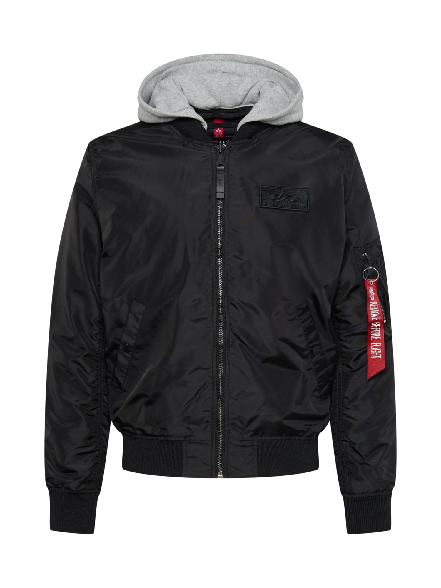 ALPHA INDUSTRIES Prehodna jakna  pegasto siva / črna / bela