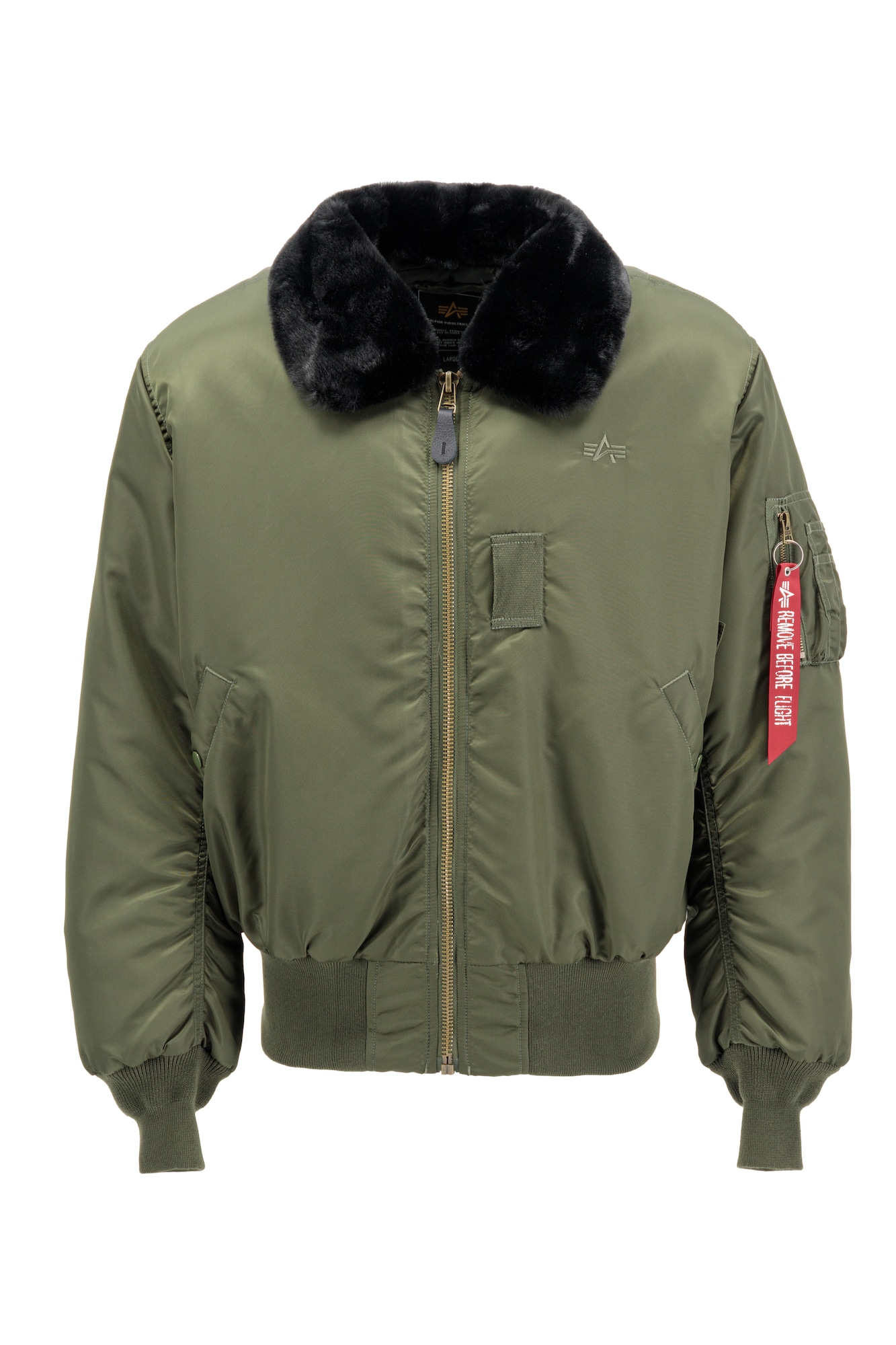 ALPHA INDUSTRIES Prehodna jakna  temno zelena