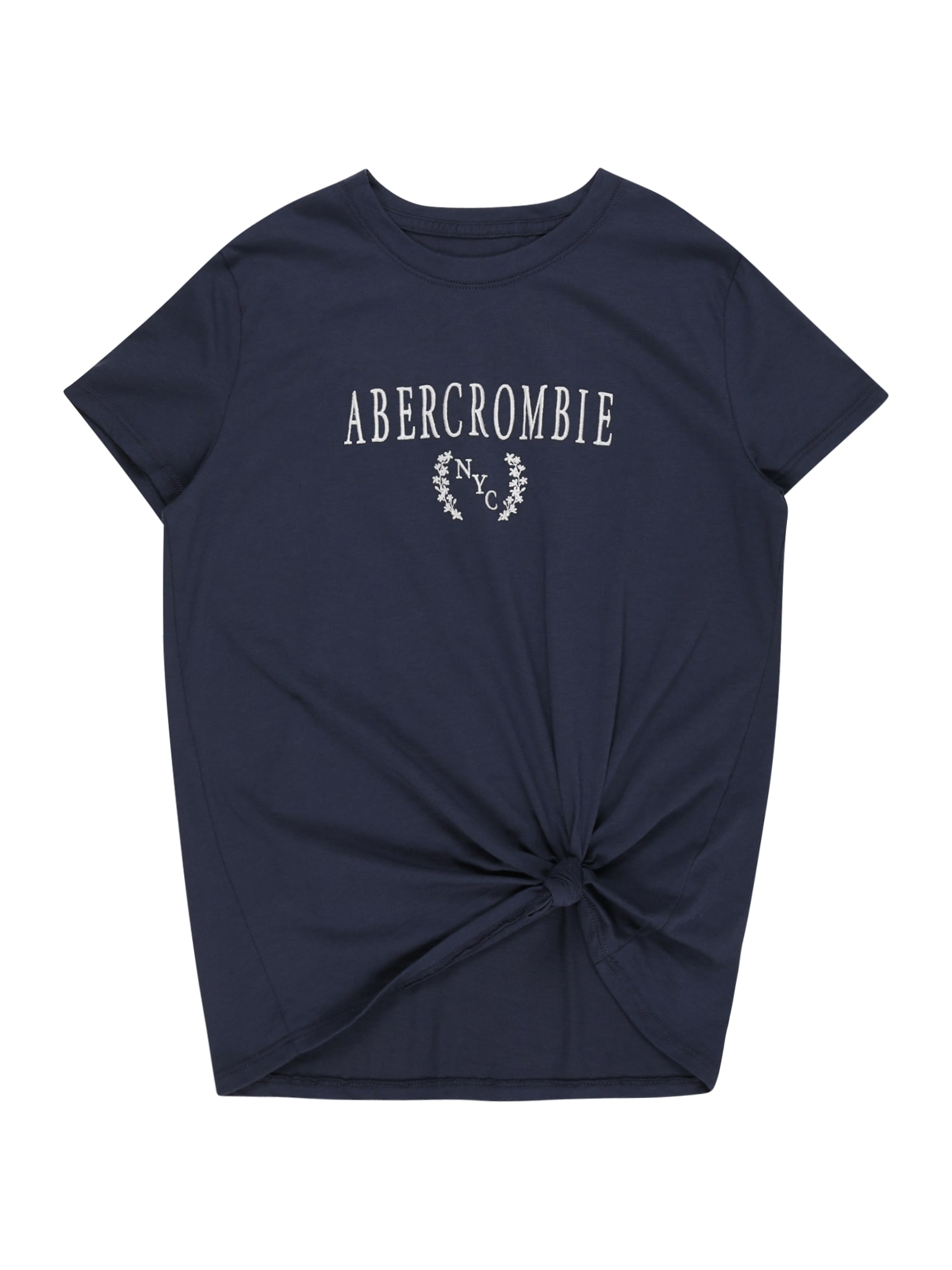 Abercrombie & Fitch Majica  nočno modra / bela