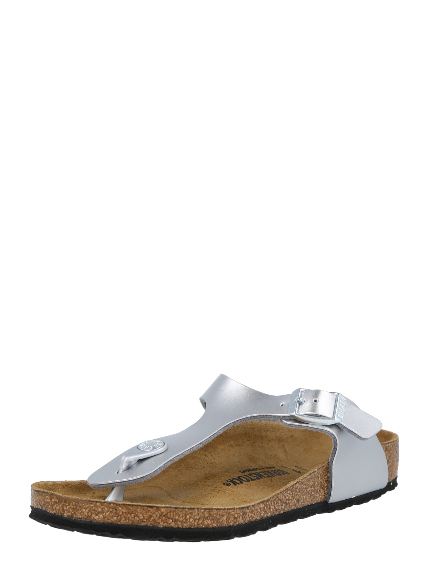 BIRKENSTOCK Japonke 'Gizeh'  karamel / srebrna