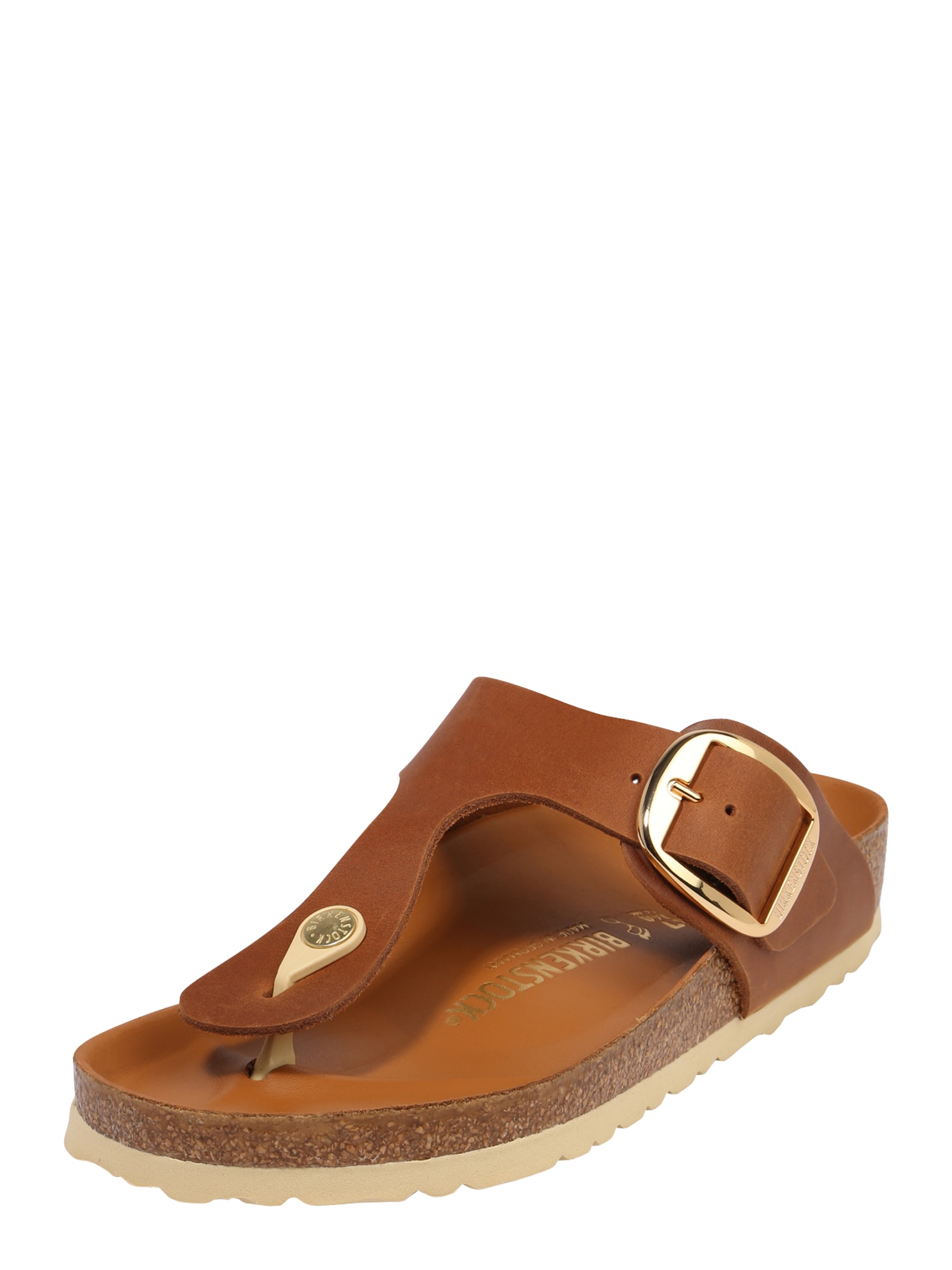 BIRKENSTOCK Japonke 'Gizeh'  rjava / zlata