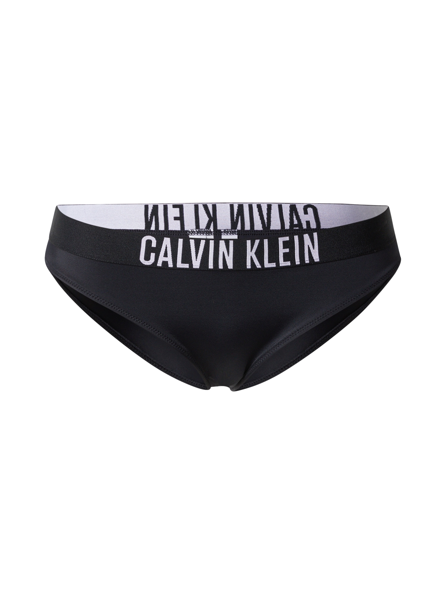 Calvin Klein Swimwear Bikini hlačke  črna / bela