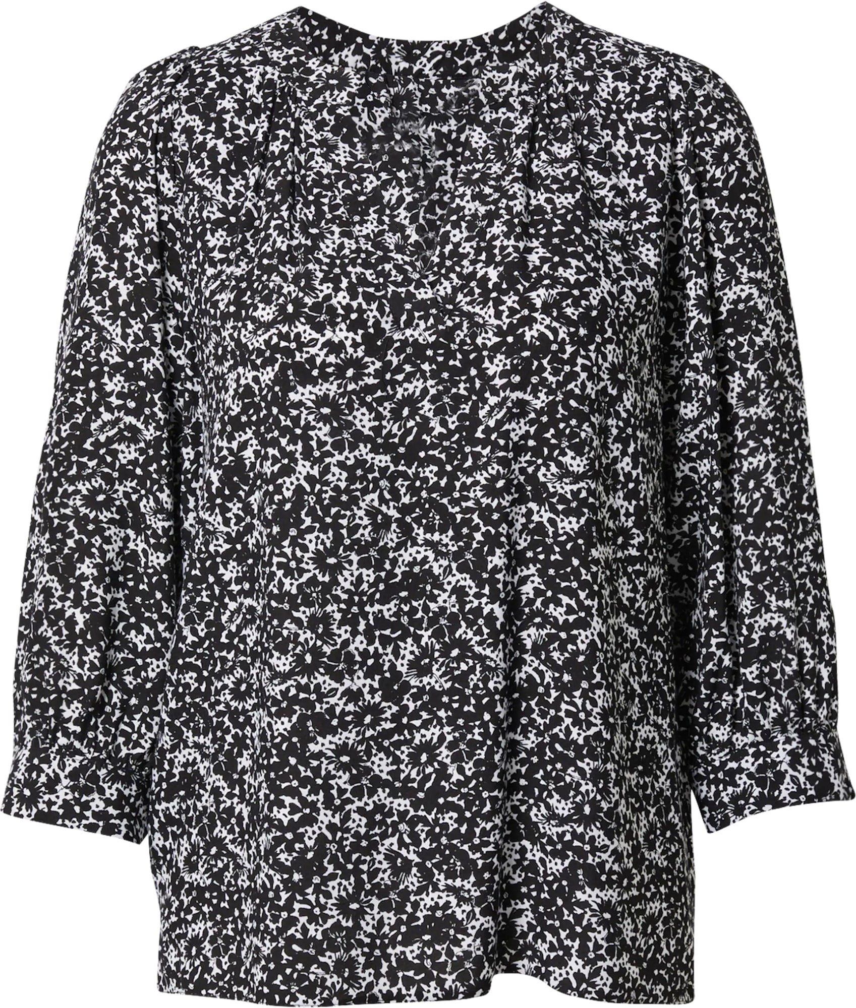 Dorothy Perkins Bluza 'Mono Ditsy''  črna / bela