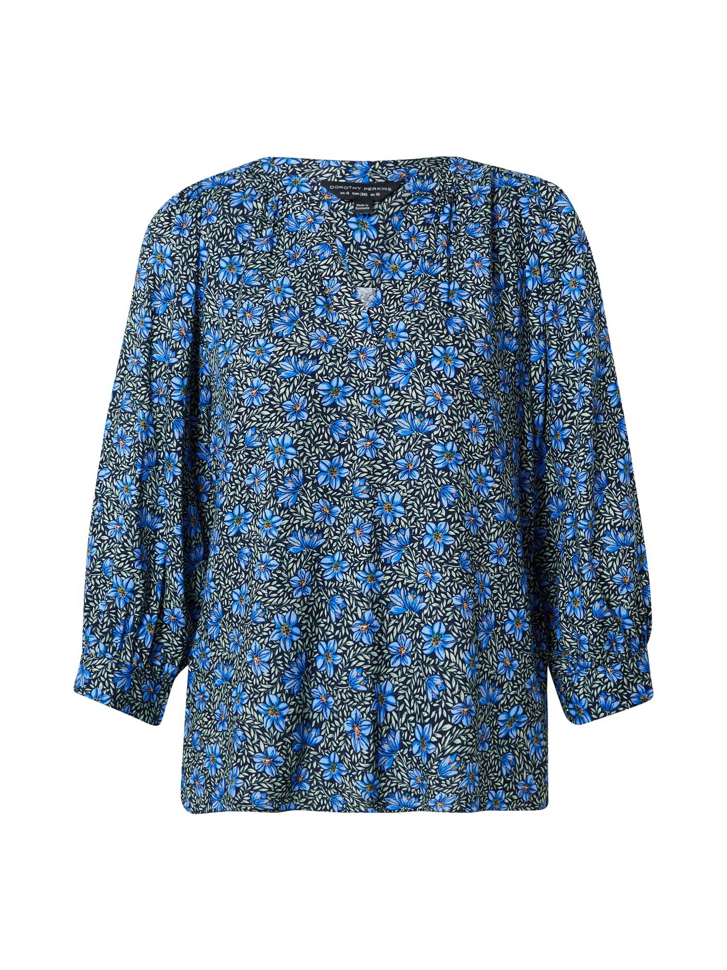 Dorothy Perkins Bluza  svetlo modra / svetlo siva / črna