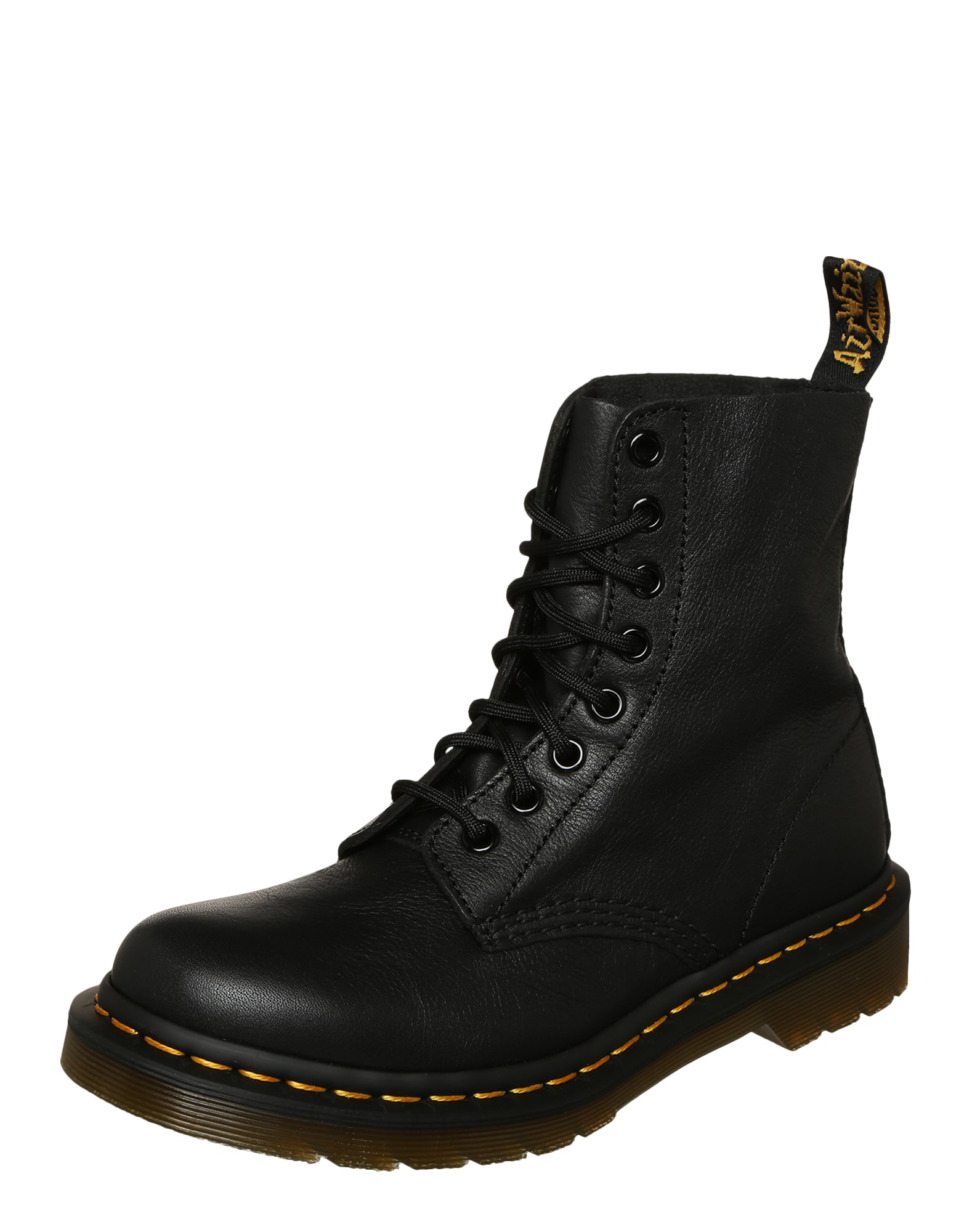 Dr. Martens Gležnarji z vezalkami 'Pascal'  zlato-rumena / črna