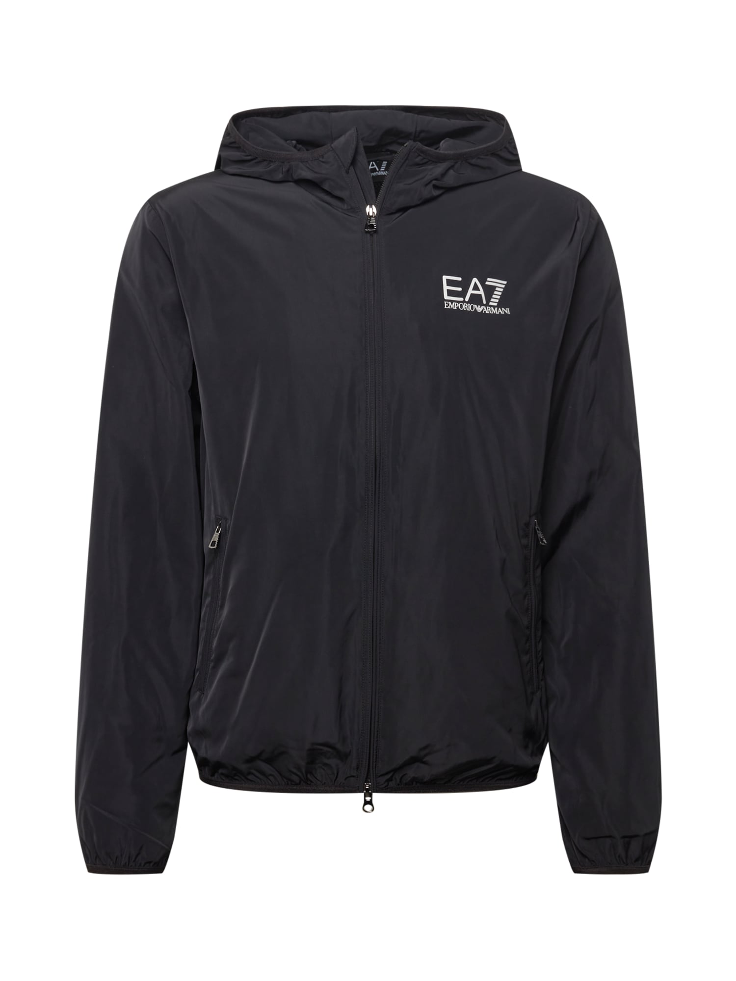 EA7 Emporio Armani Prehodna jakna  črna / bela