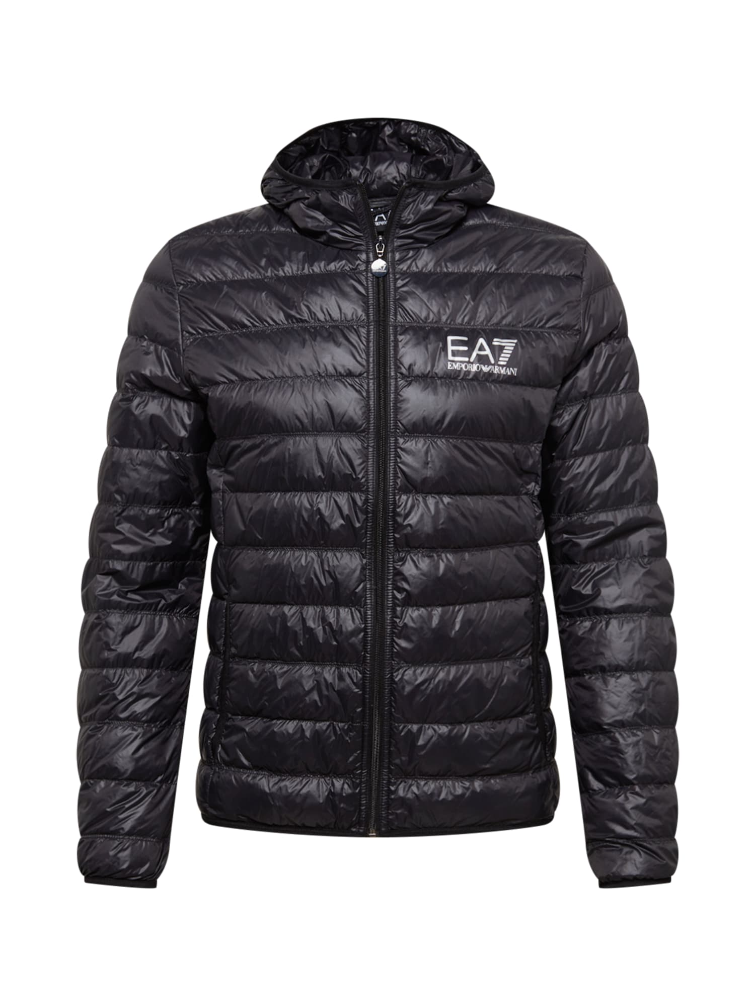 EA7 Emporio Armani Prehodna jakna  črna / bela