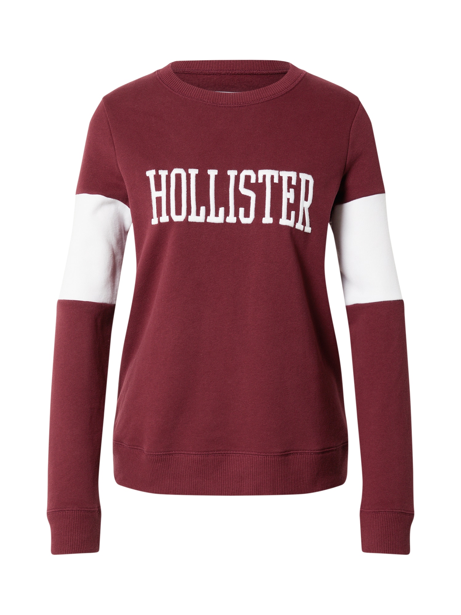 HOLLISTER Majica  vinsko rdeča / bela